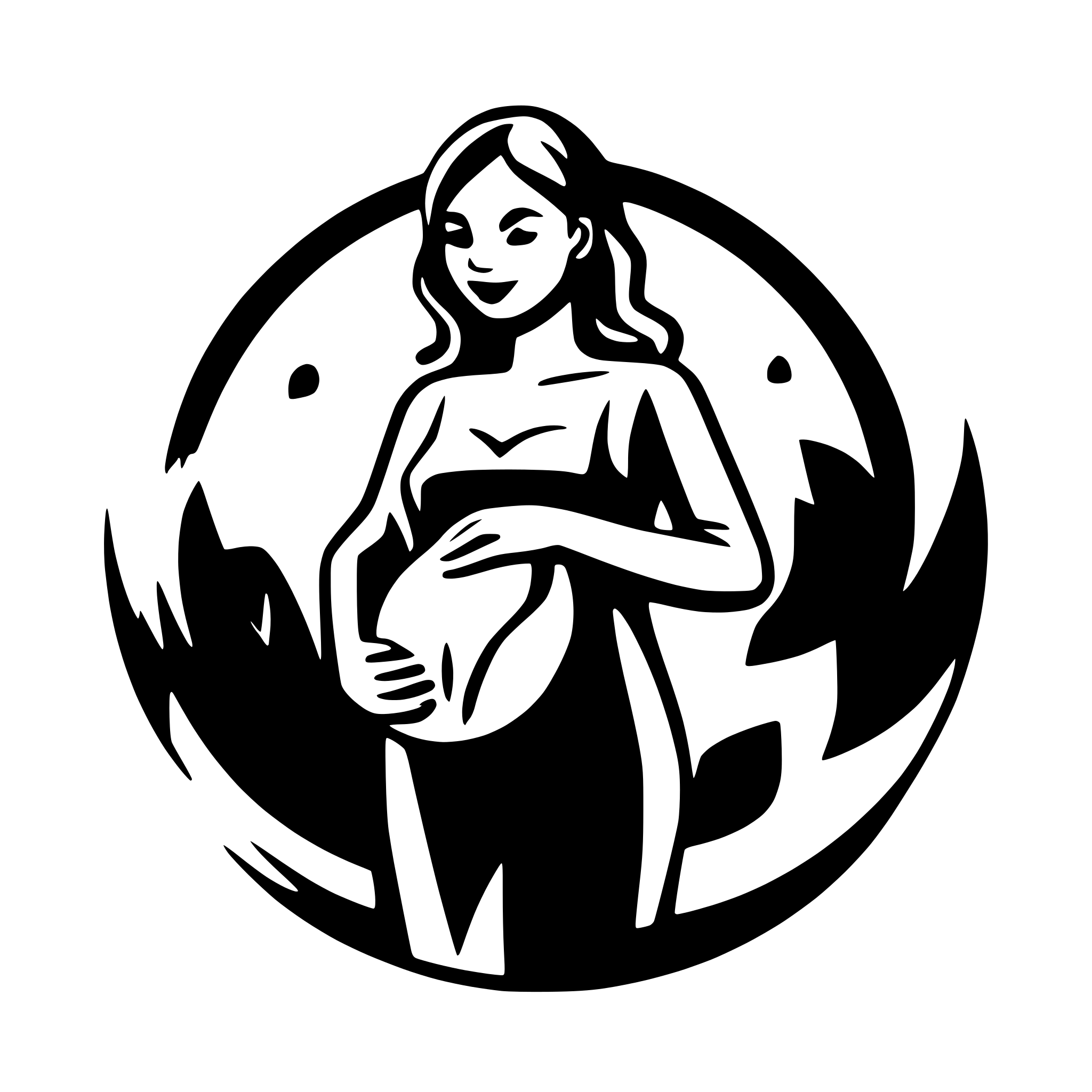 AI-generated SVG of 'pregnant woman support'