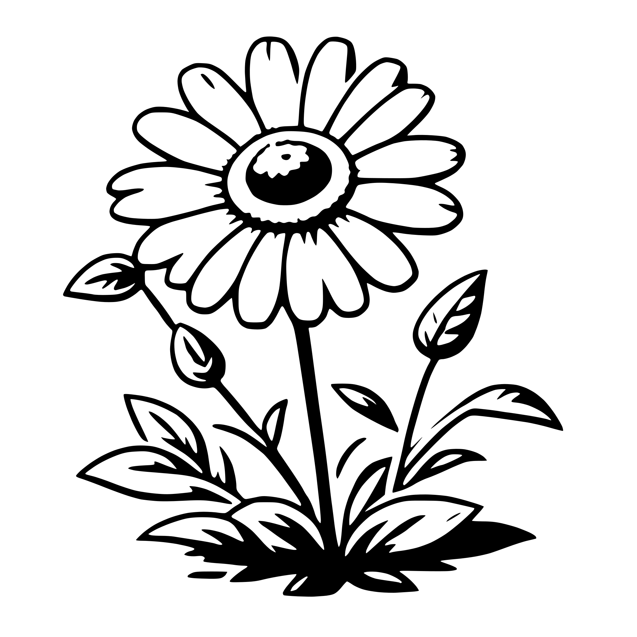 AI-generated SVG of 'daisy'