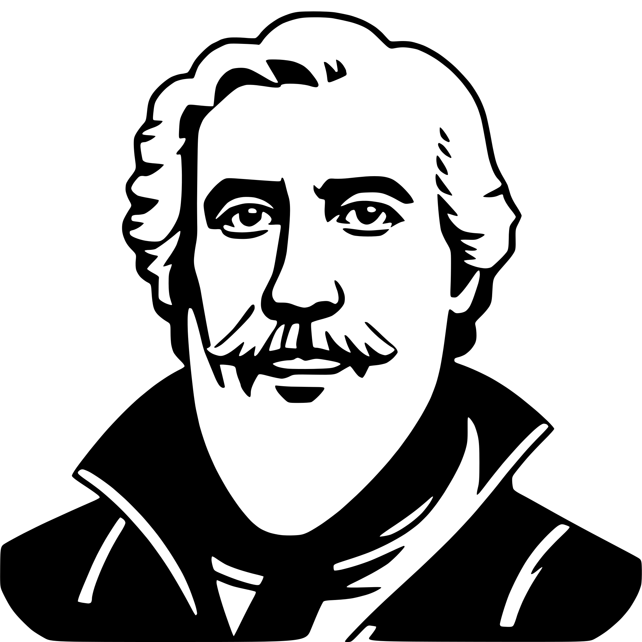AI-generated SVG of 'alexander graham bell'