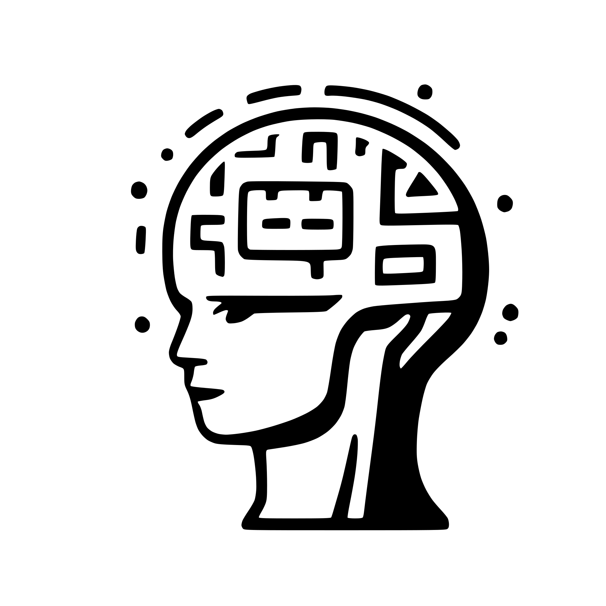 AI-generated SVG of 'brain with a computer chip implant'