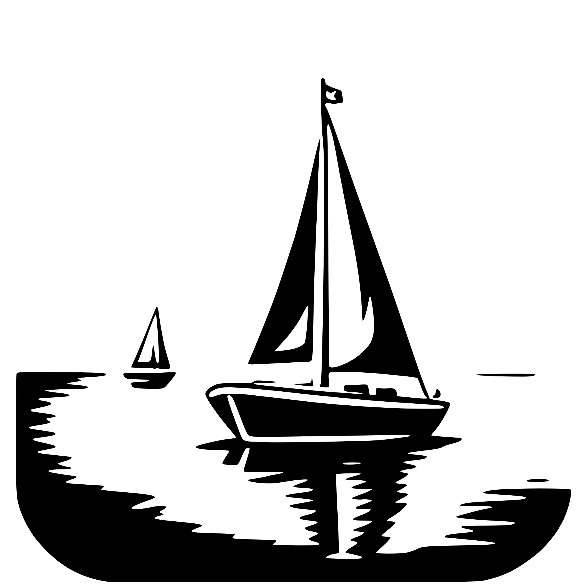 AI-generated SVG of 'sailboat'