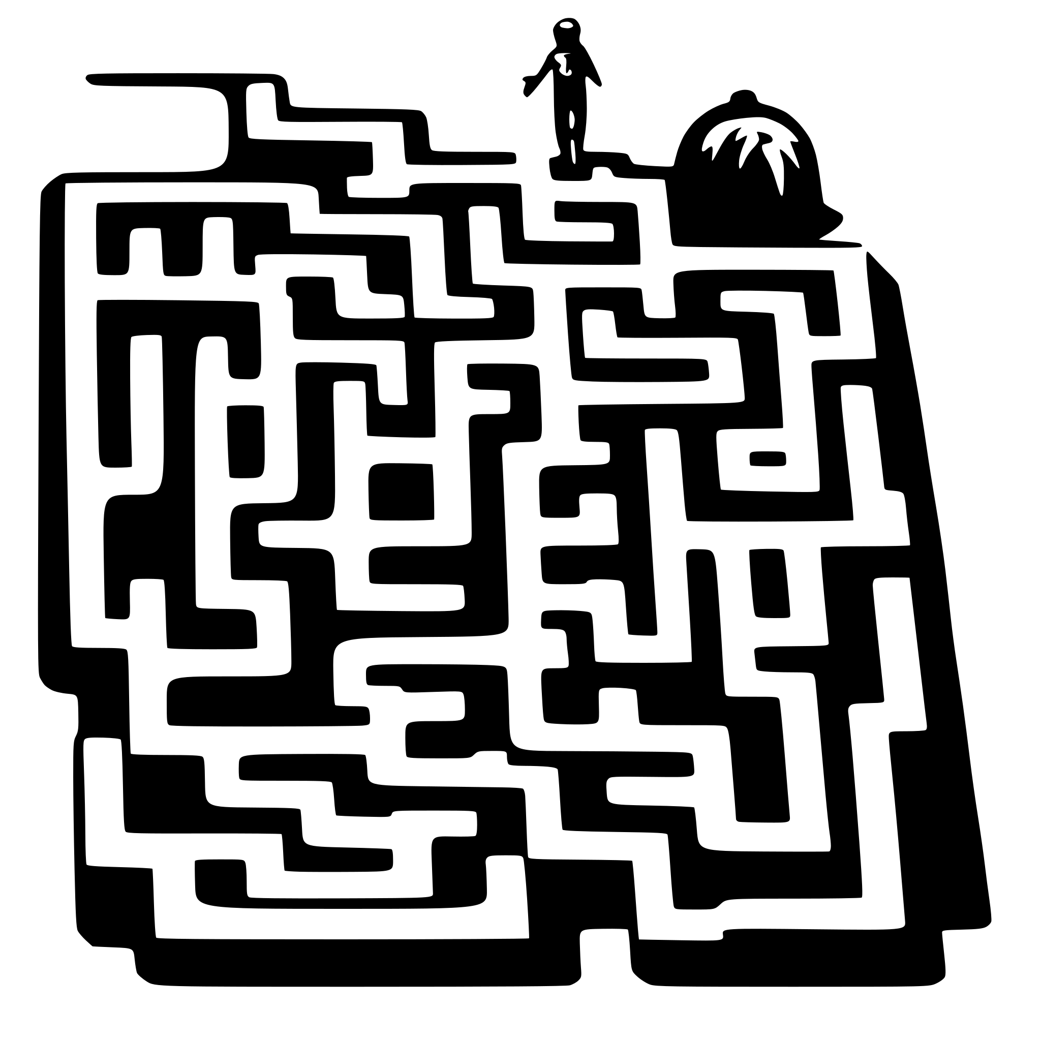 AI-generated SVG of 'Labyrinth with no end'