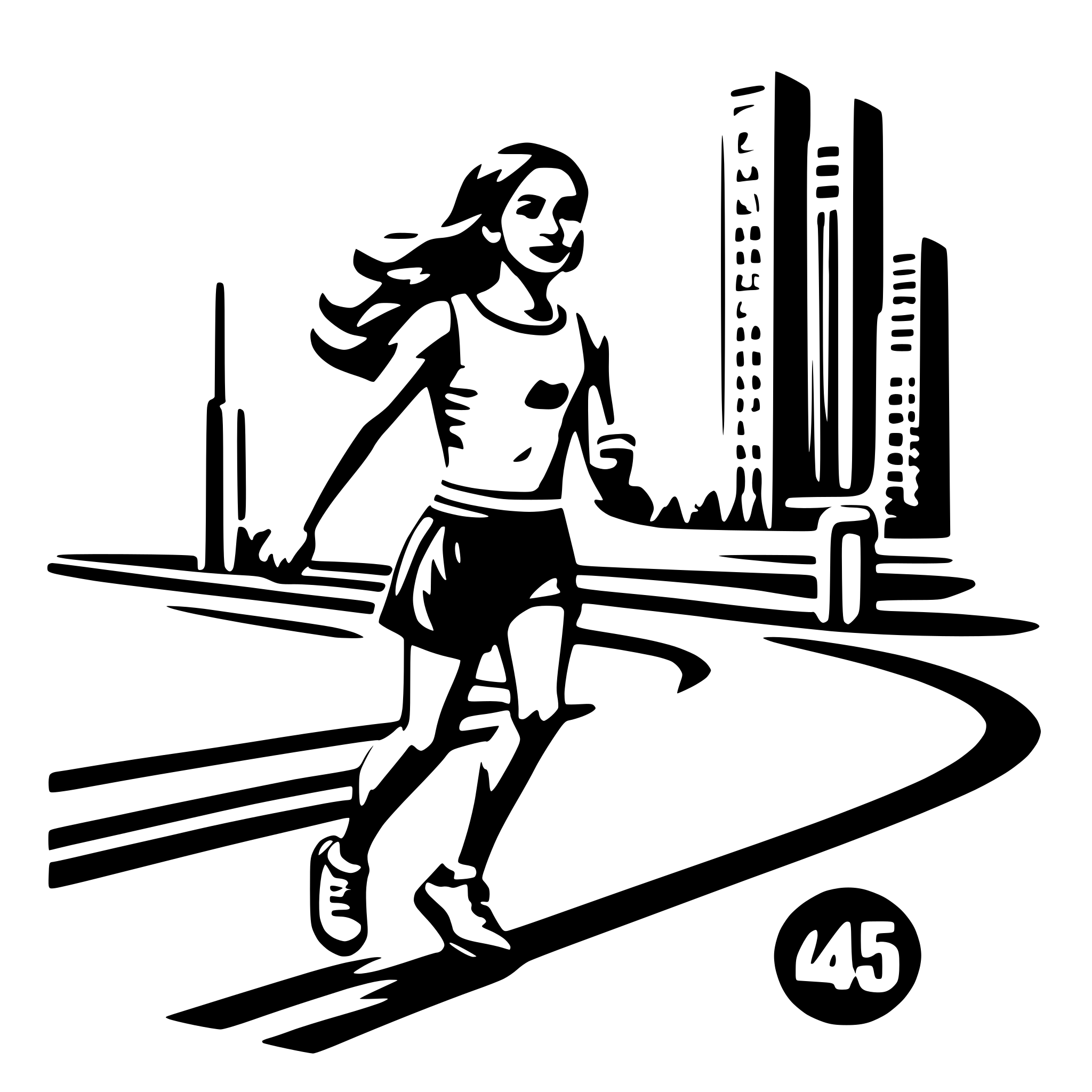 AI-generated SVG of a A running pace calculator