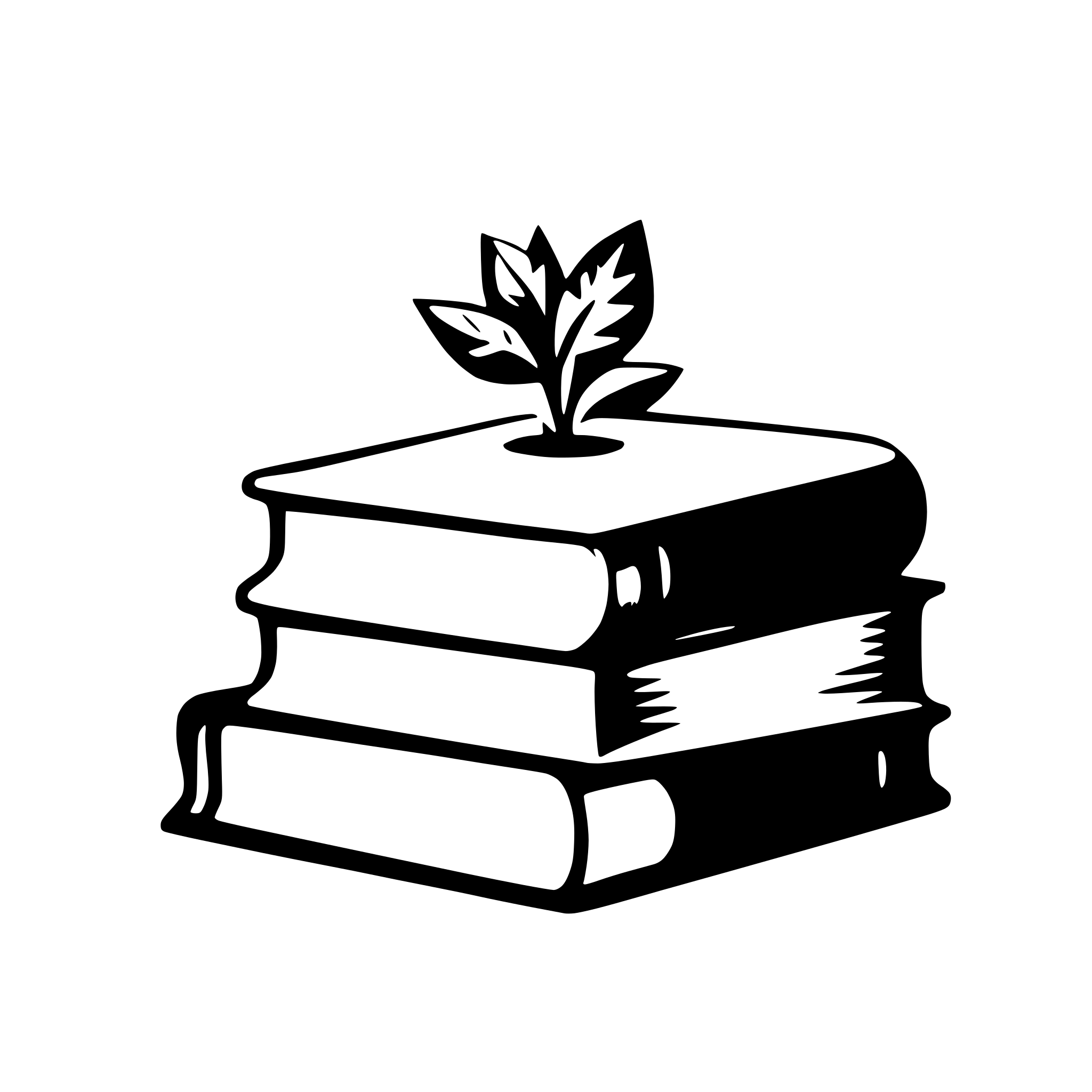 AI-generated SVG of a books