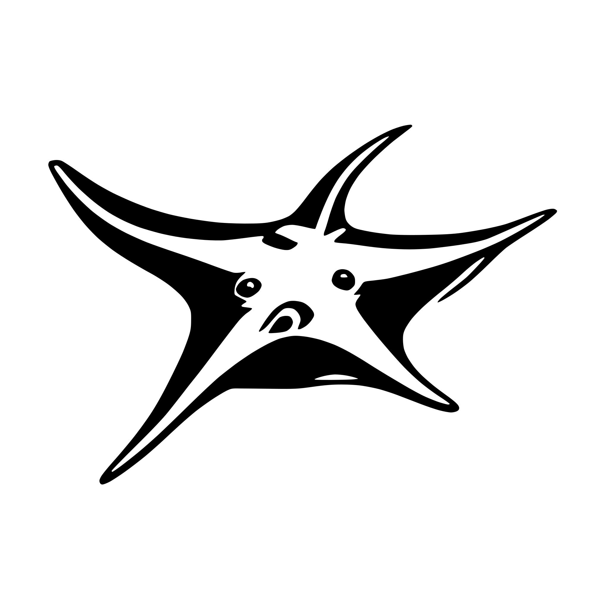 AI-generated SVG of a manta ray