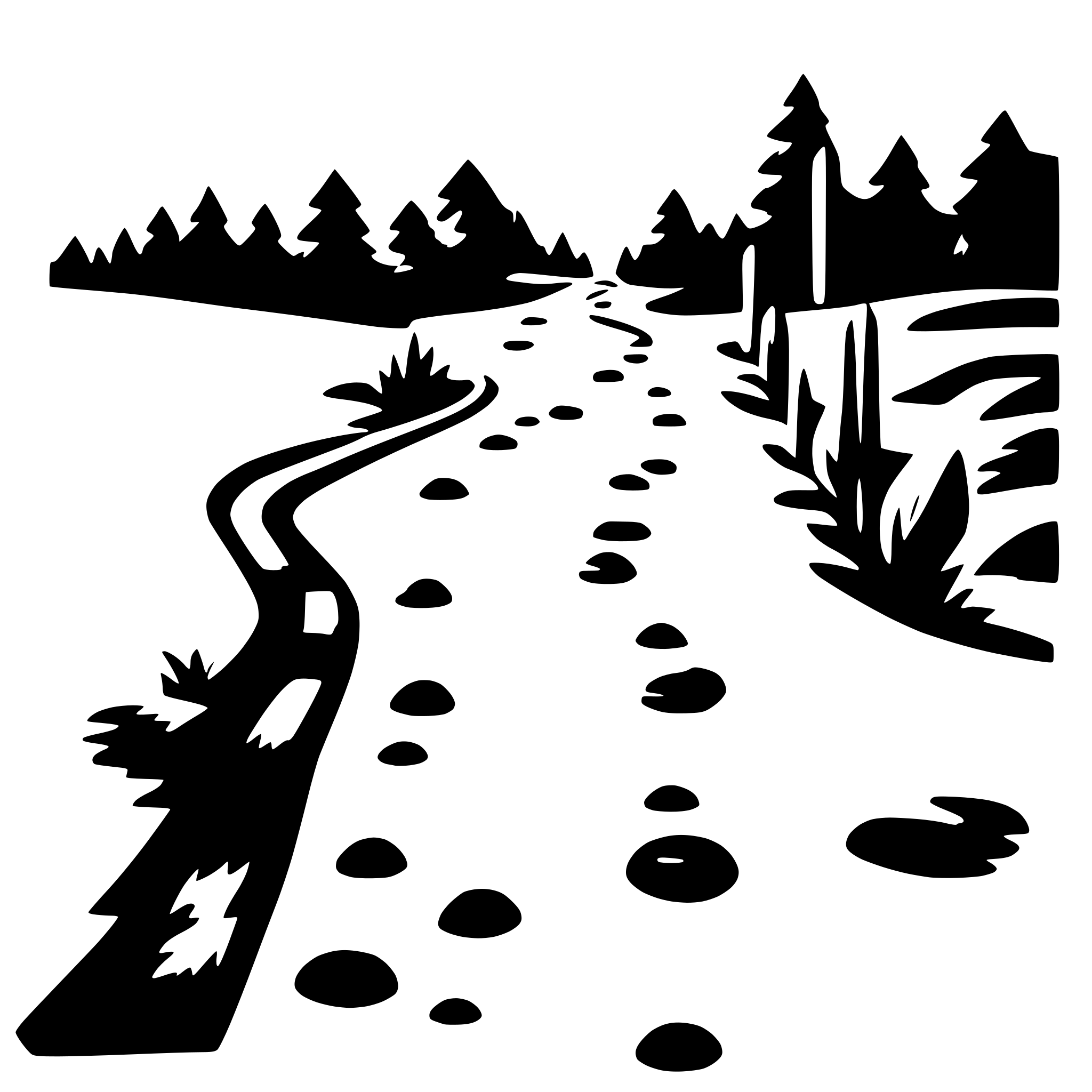 AI-generated SVG of a a path line dotted