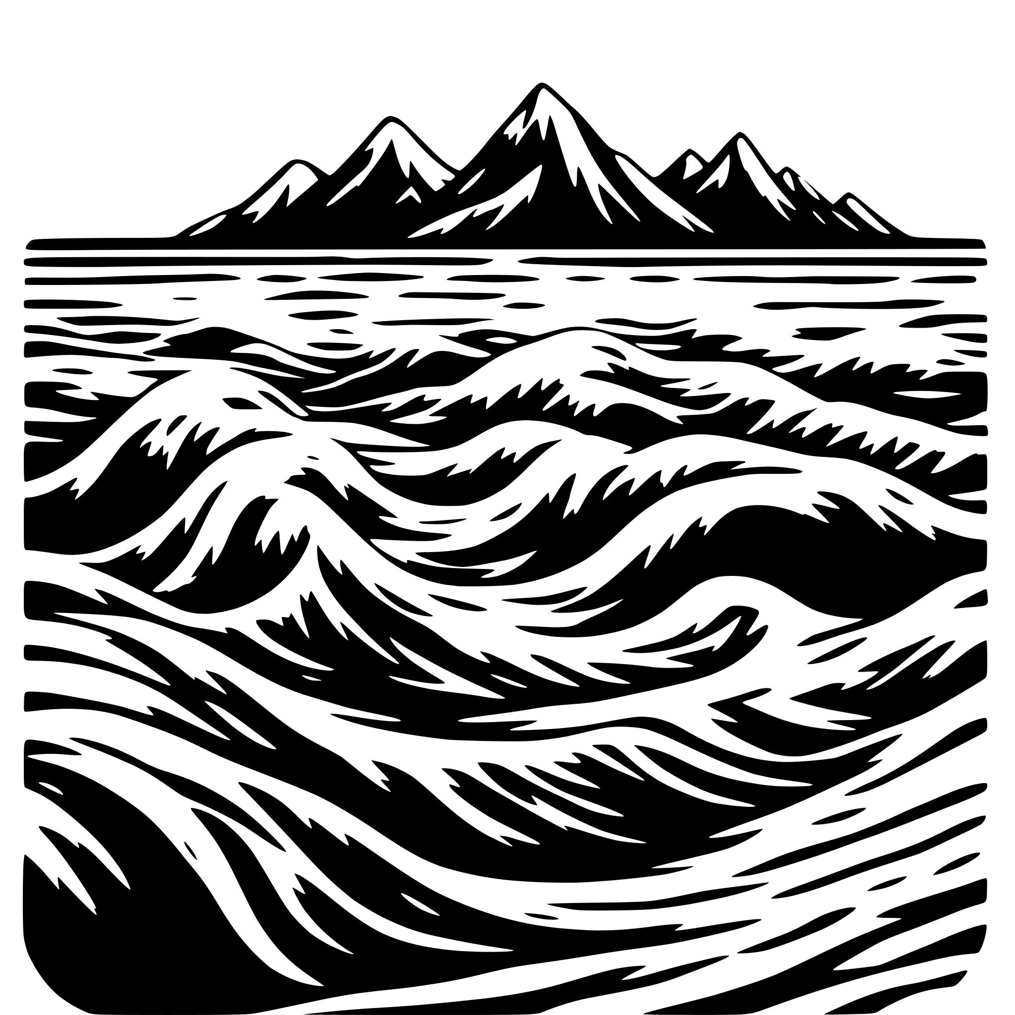 Wave Top Line SVG Bundle for 'wave line that goes from top to bottom' | AI-Generated ...