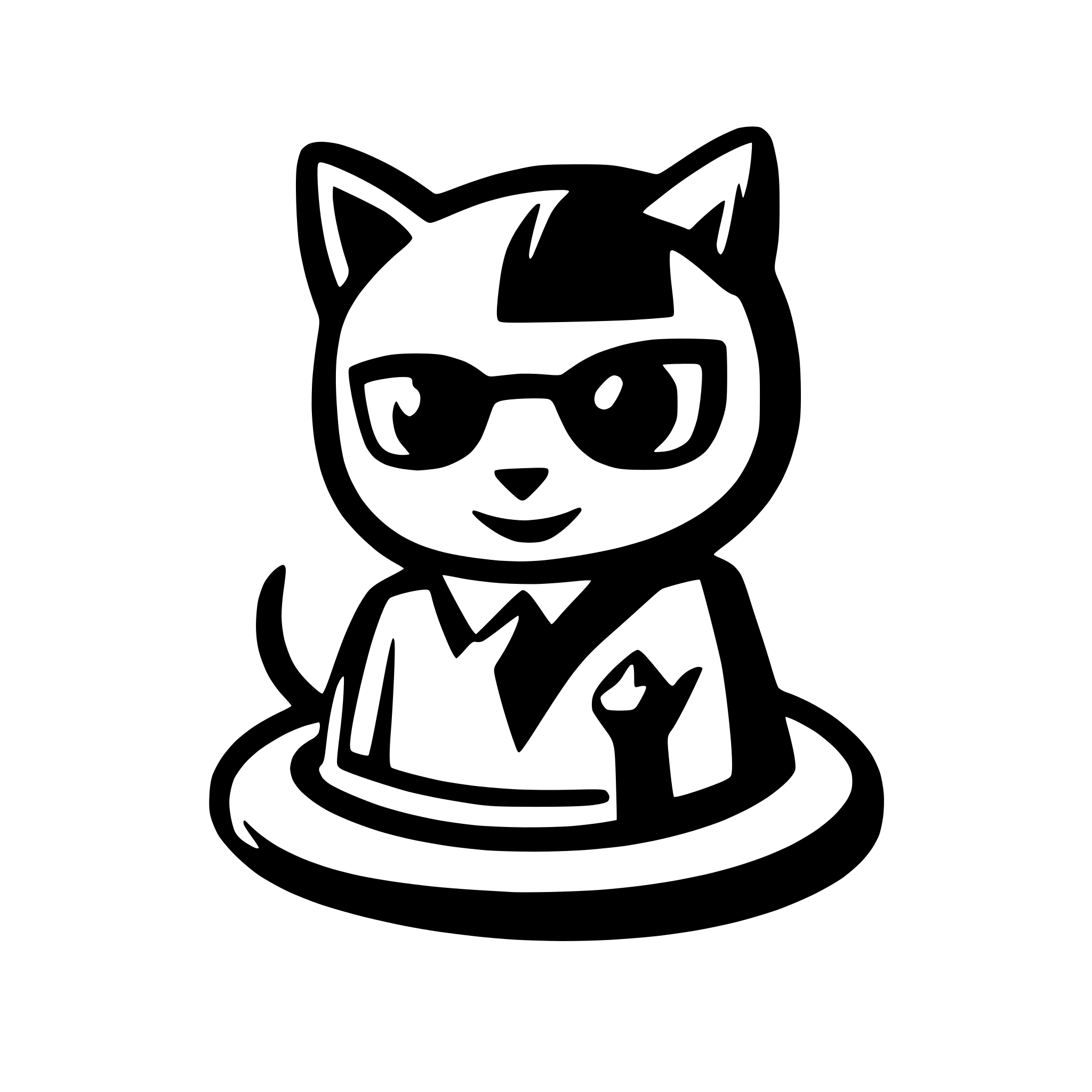 AI-generated SVG of a cat as programmer