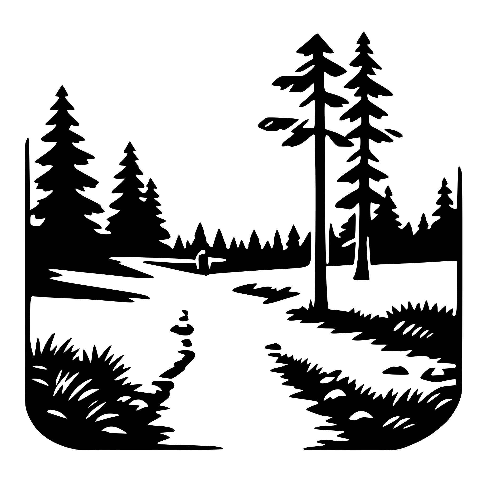 AI-generated SVG of a hiker's paradise