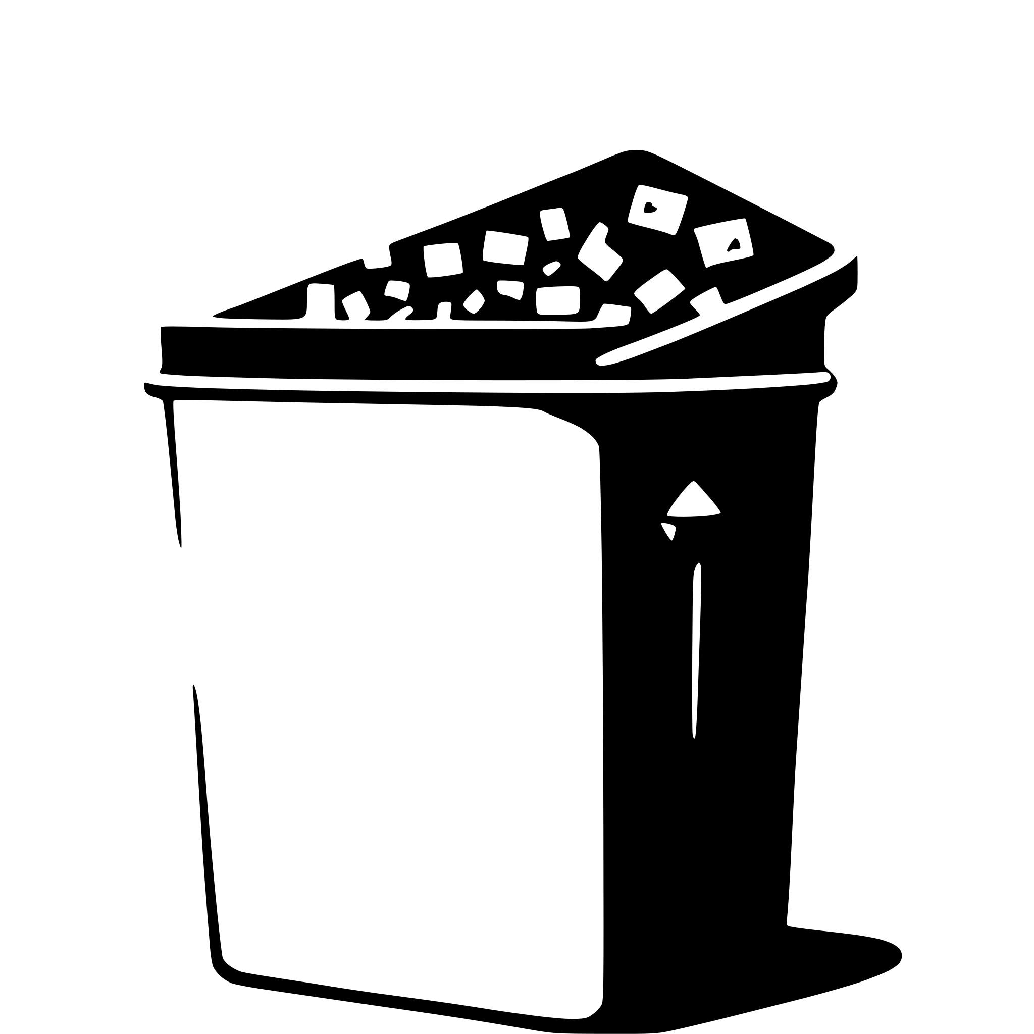 AI-generated SVG of a data nodes entering a trash bin