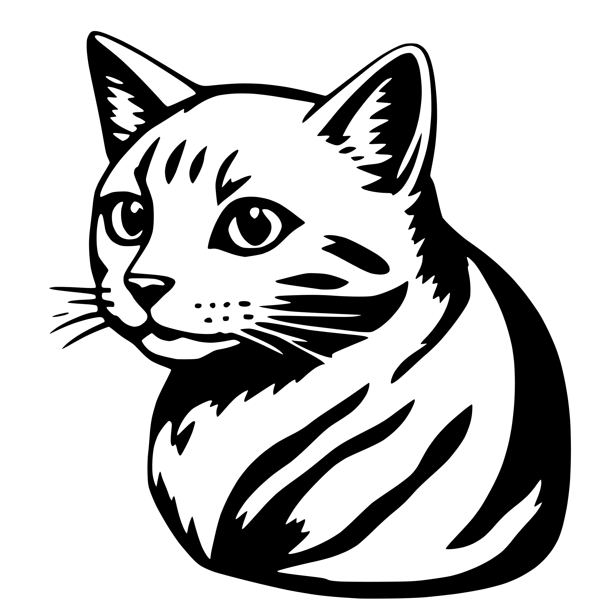 AI-generated SVG of a a cat