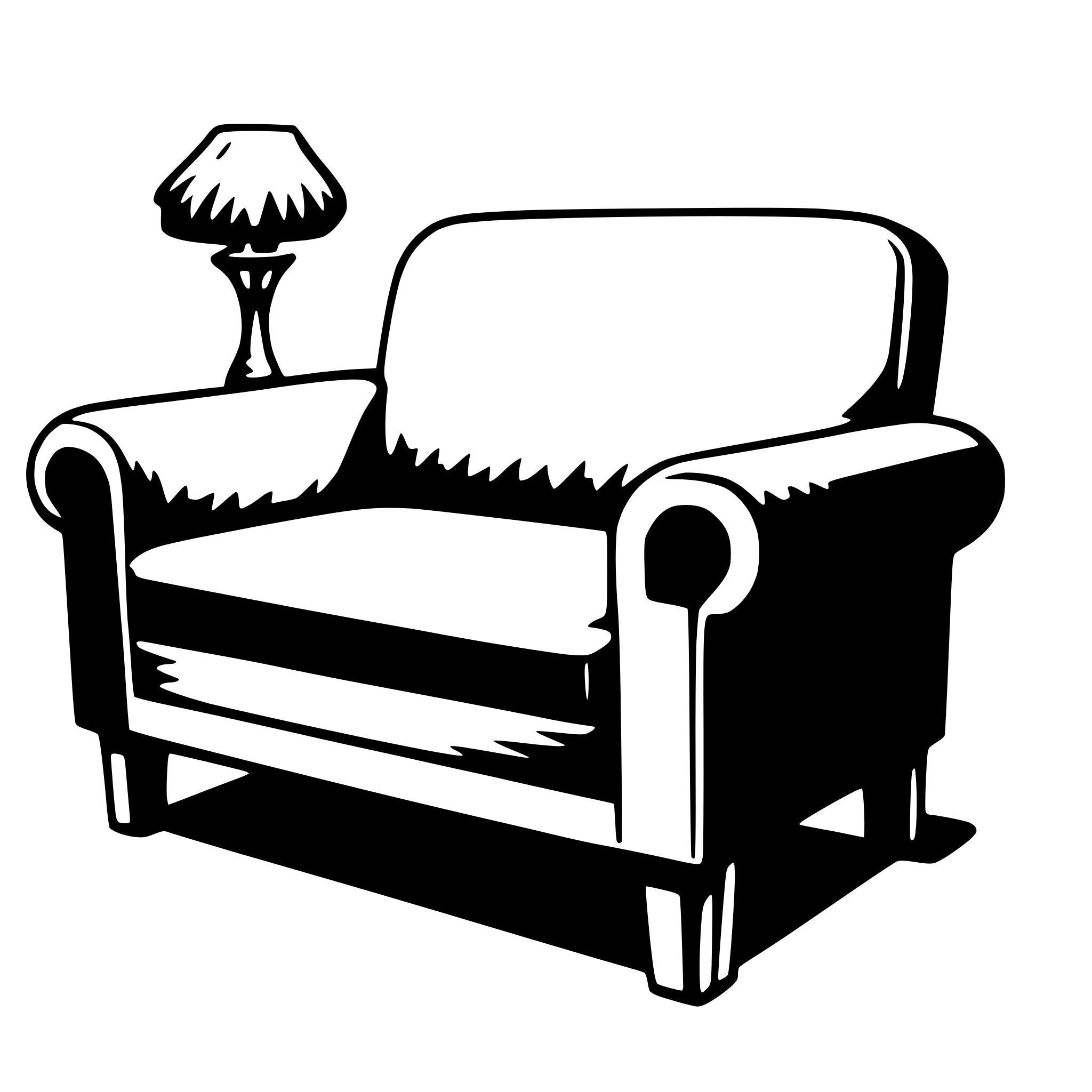 AI-generated SVG of 'couch'