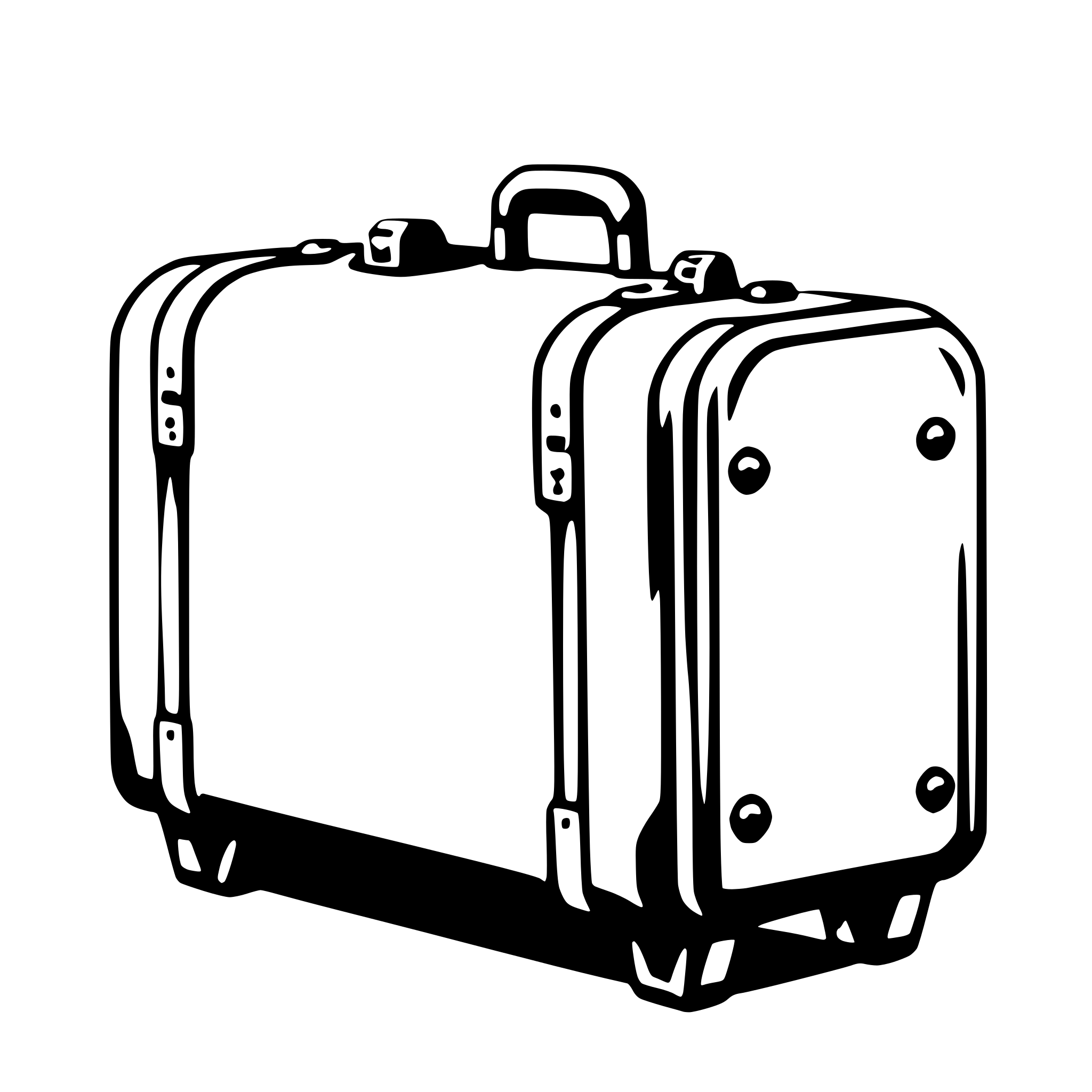 AI-generated SVG of a suitcase