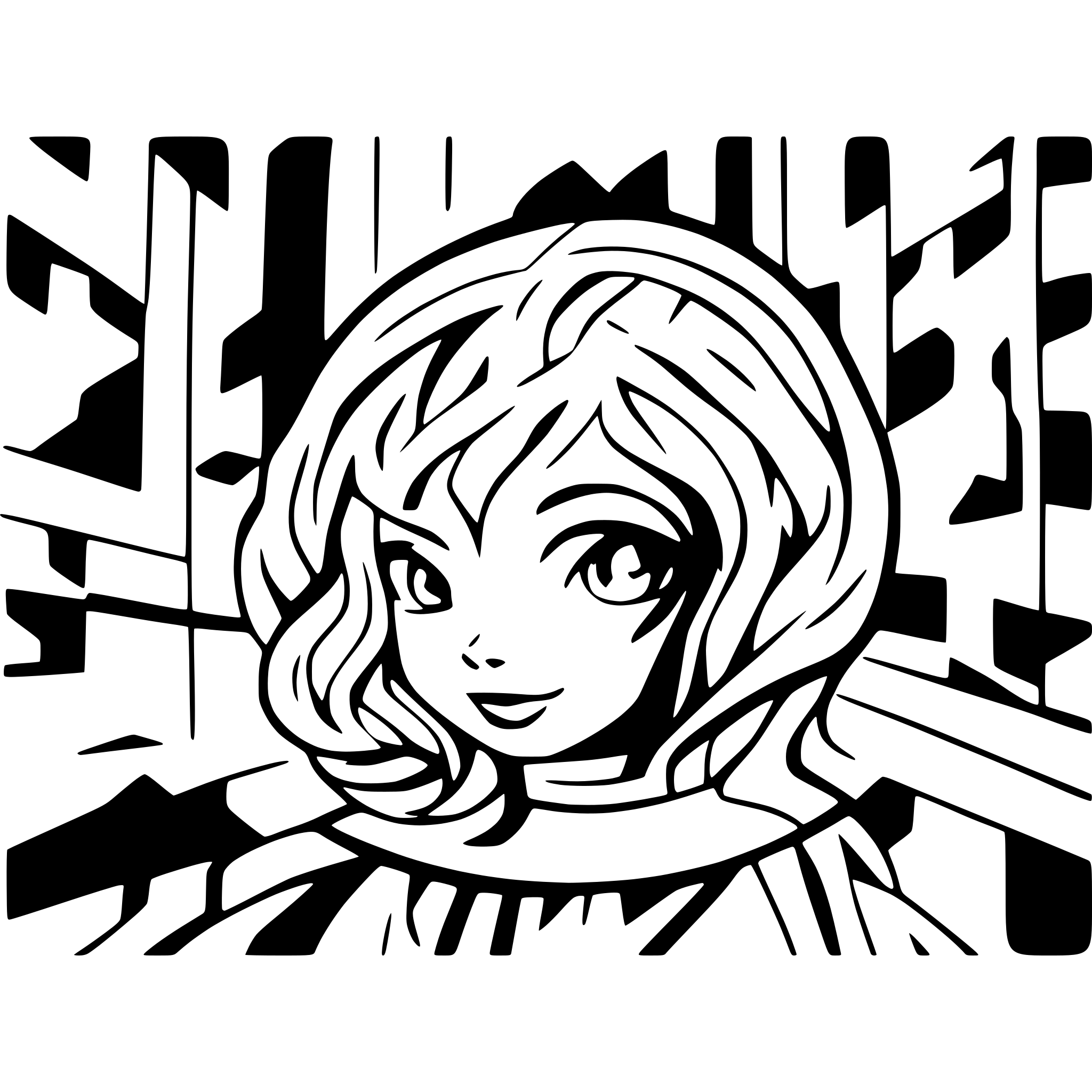 AI-generated SVG of a pattern of lines