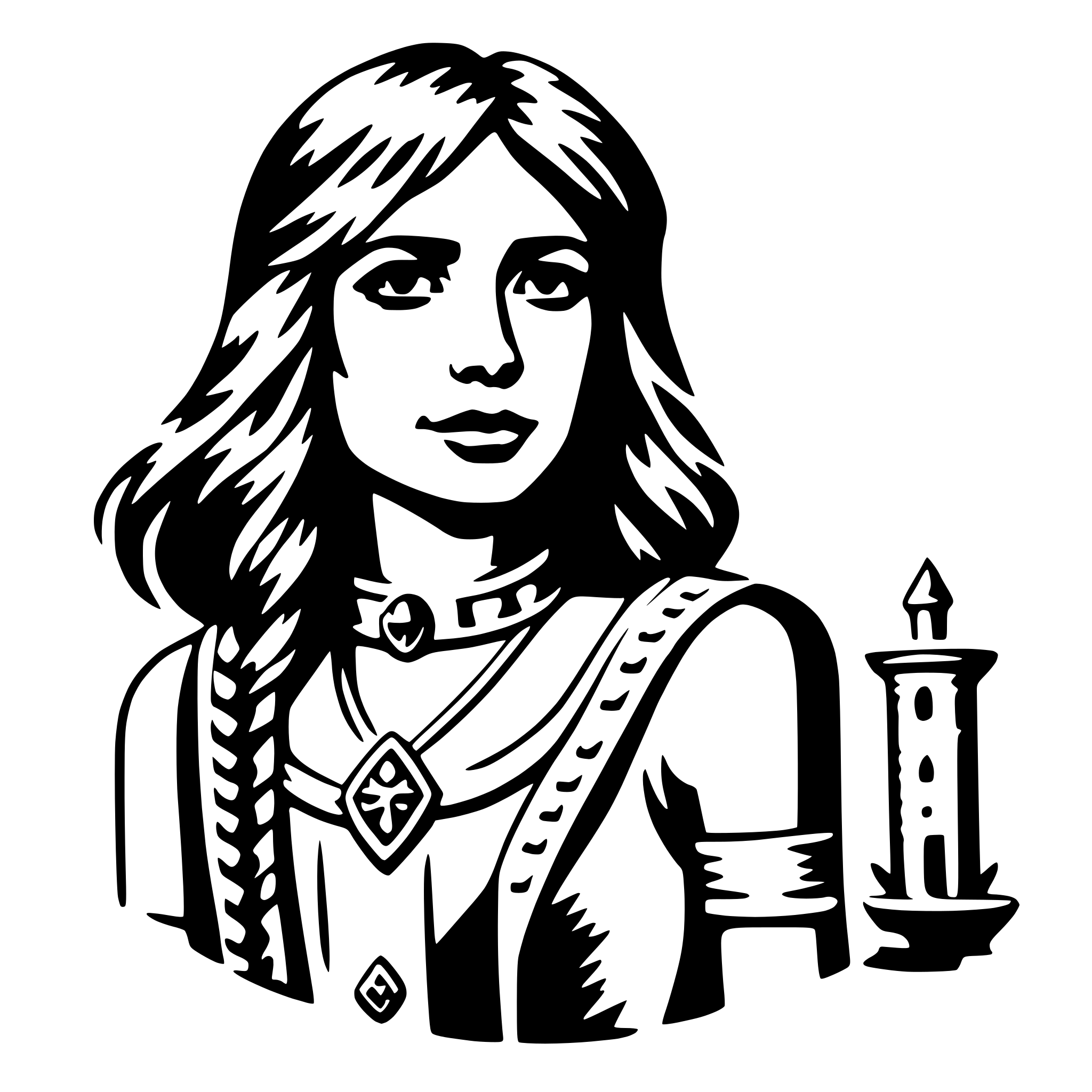 AI-generated SVG of 'ishtar'