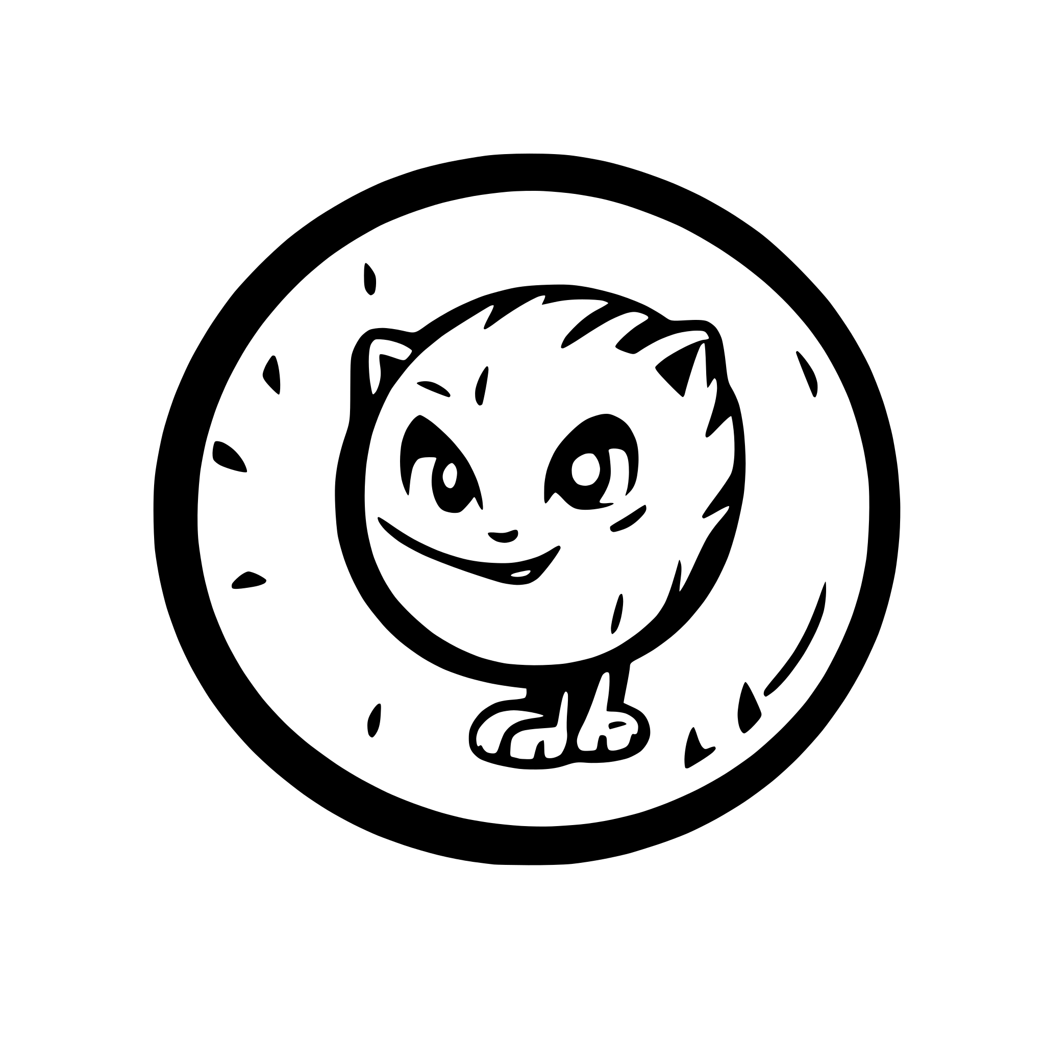 AI-generated SVG of a round firefox