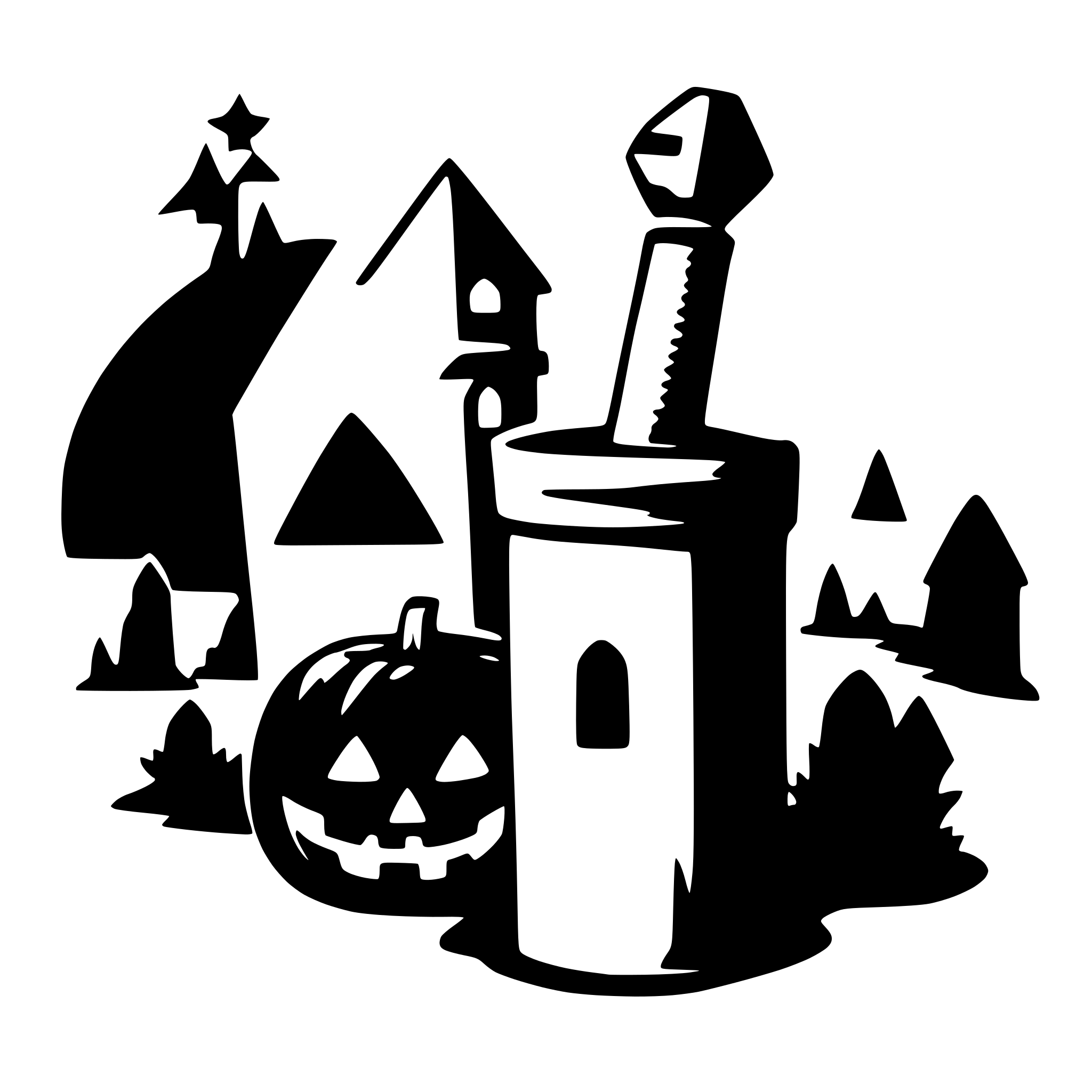 AI-generated SVG of a halloween