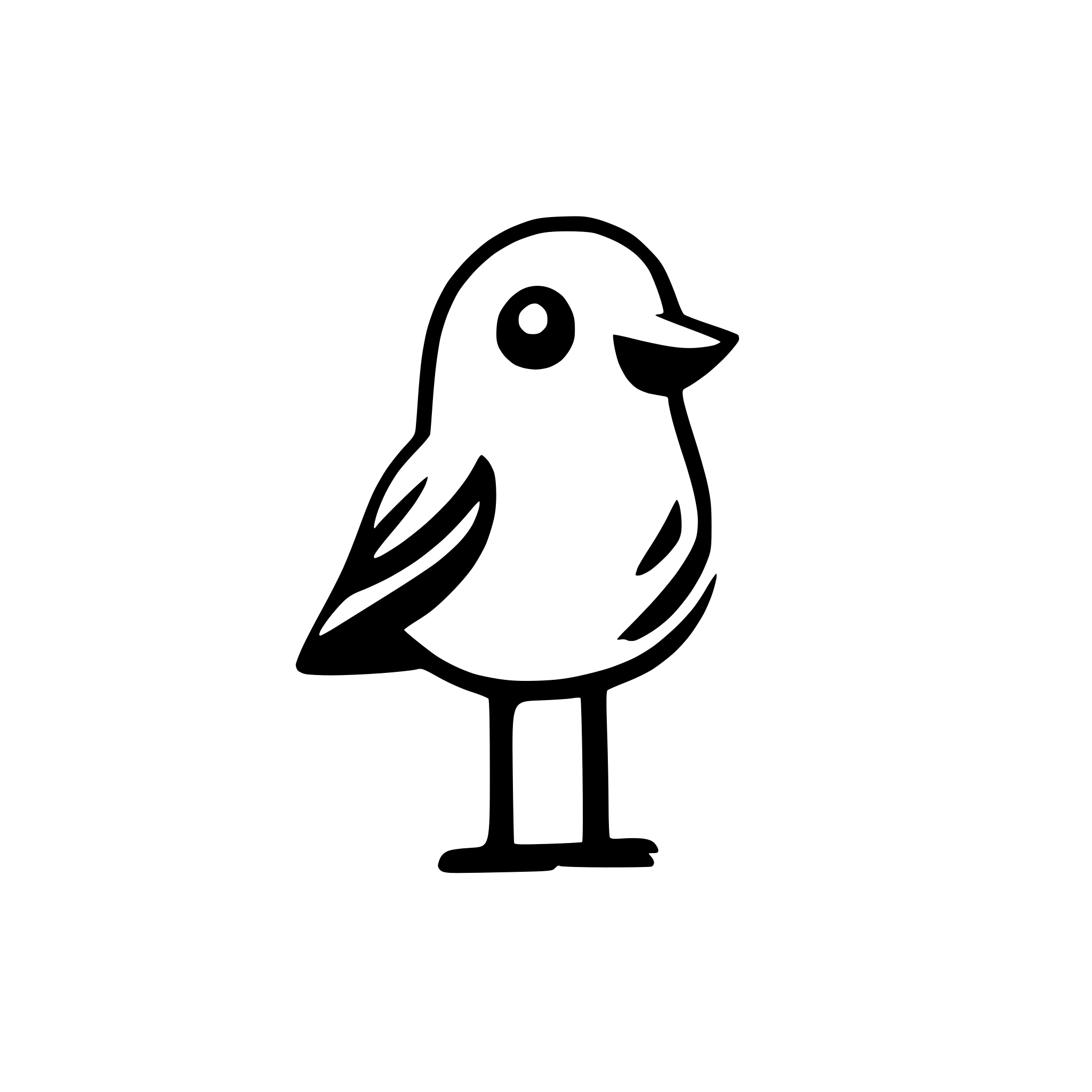 AI-generated SVG of a lovely bird