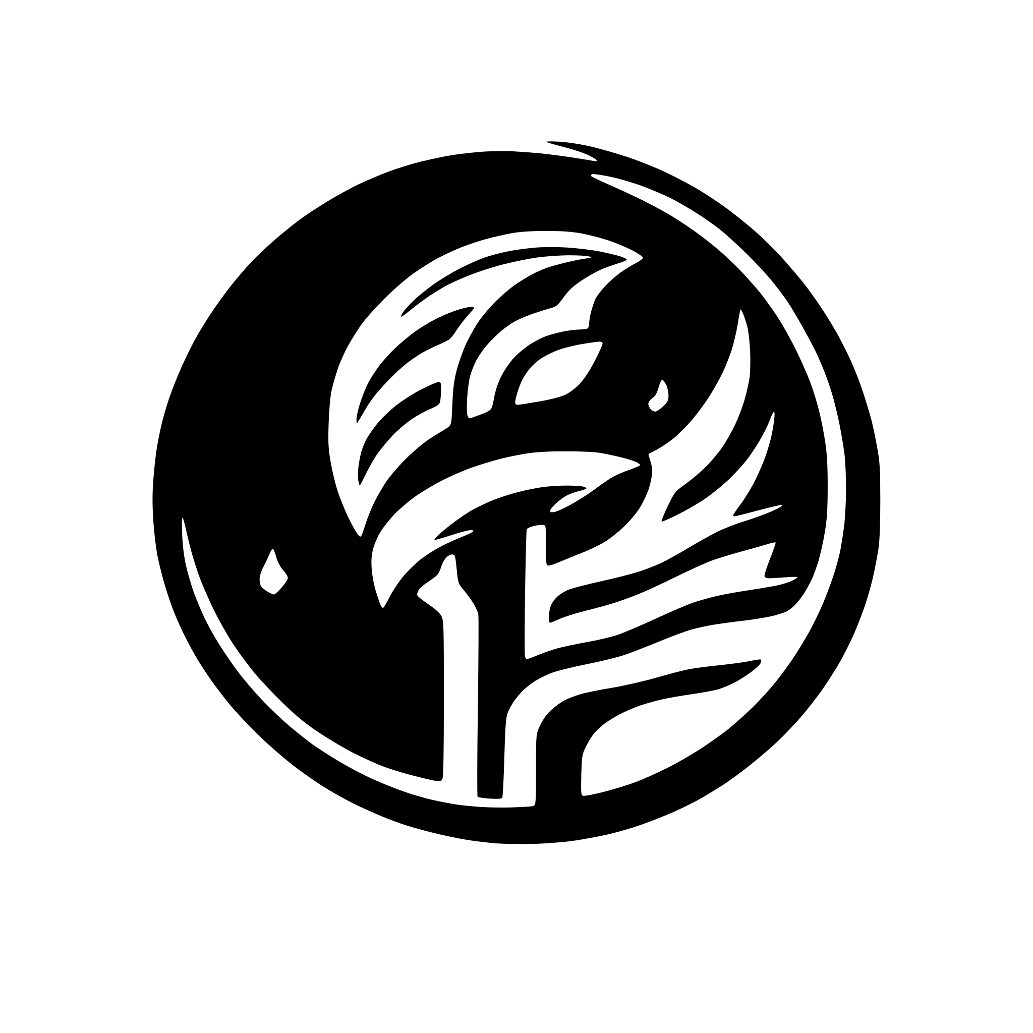 AI-generated SVG of 'tornado logo cool blue'