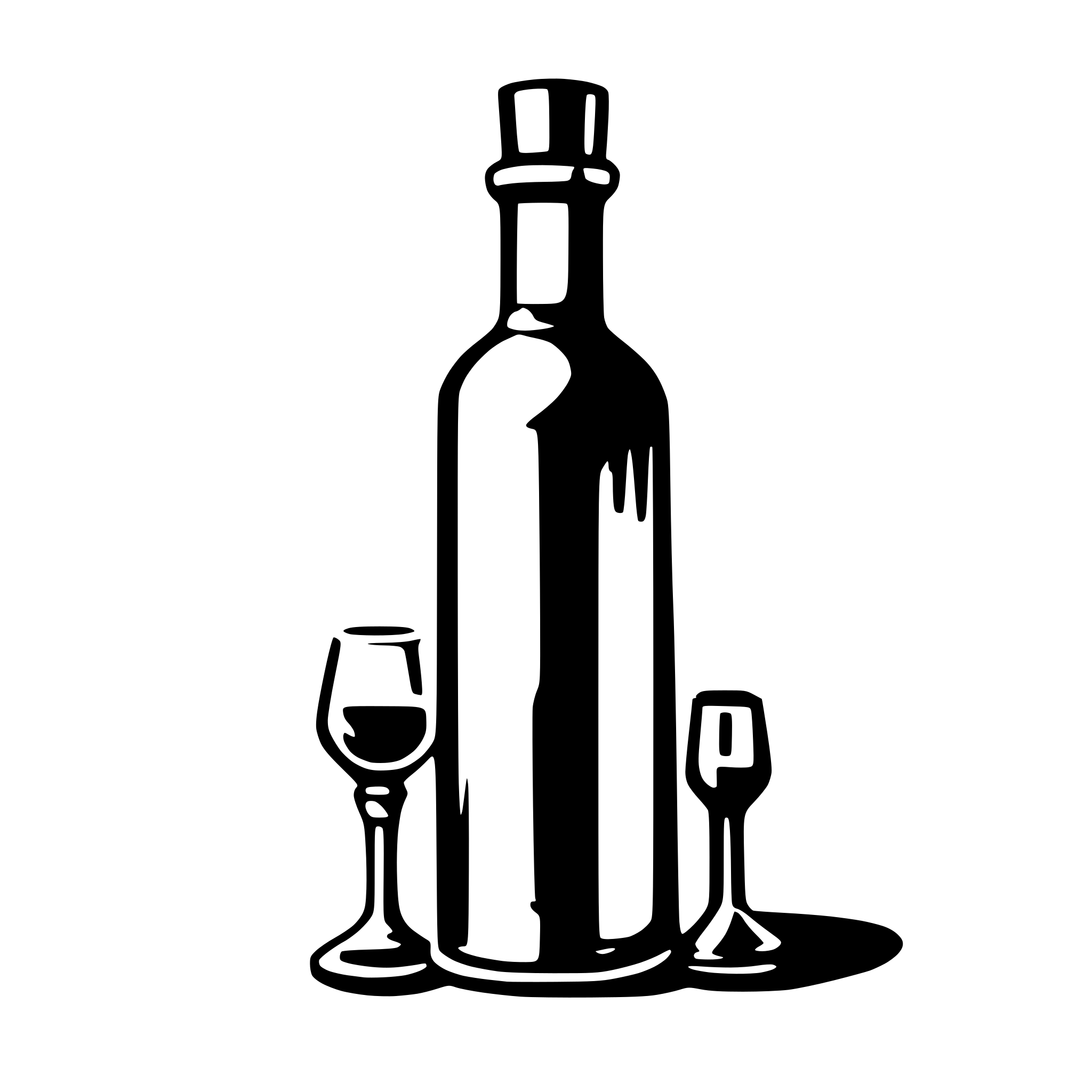 AI-generated SVG of 'flaschenöffner'