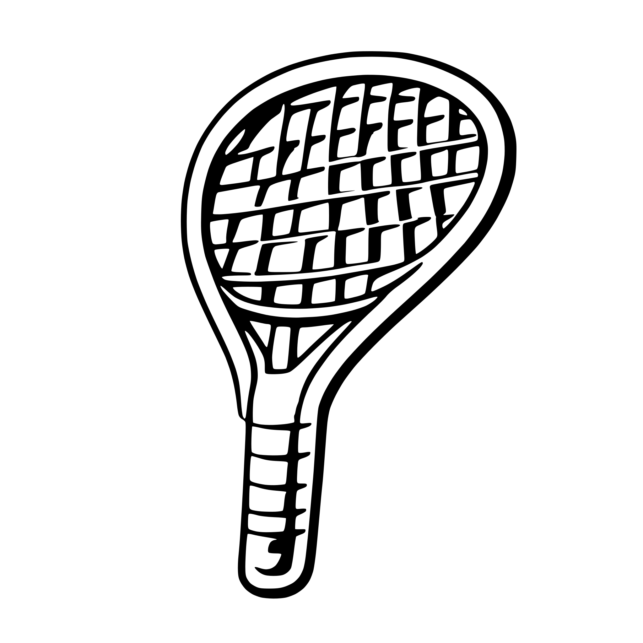 AI-generated SVG of 'Tennis racket'