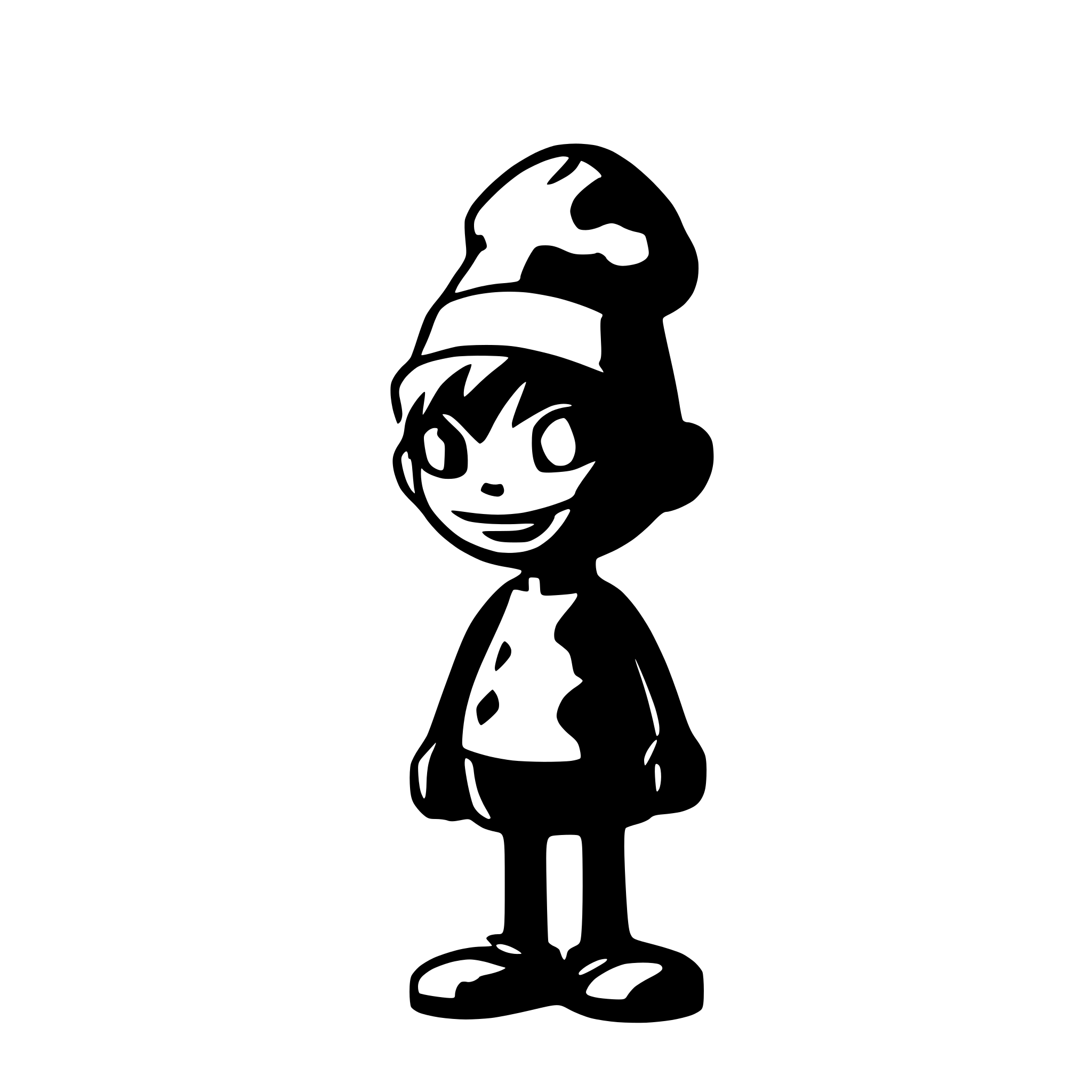 AI-generated SVG of a Stoned smurf