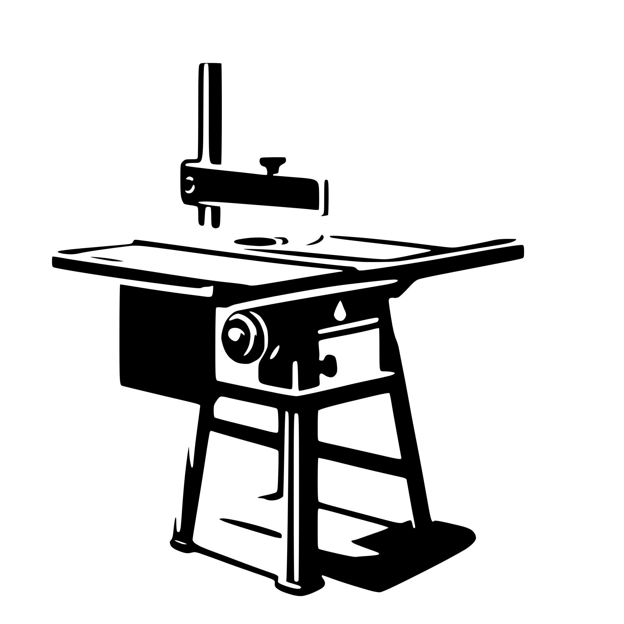 AI-generated SVG of a table saw
