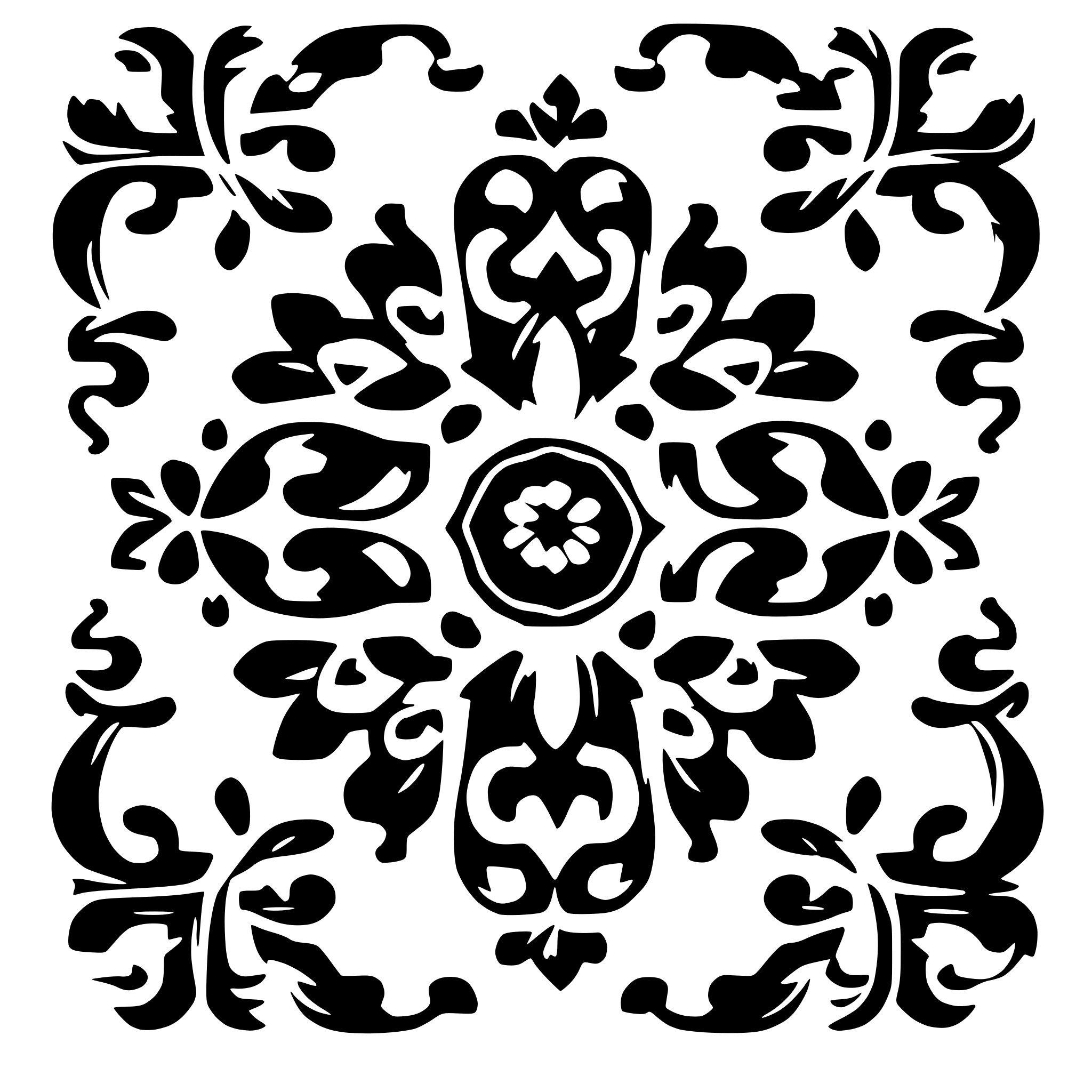 AI-generated SVG of a filligree pattern