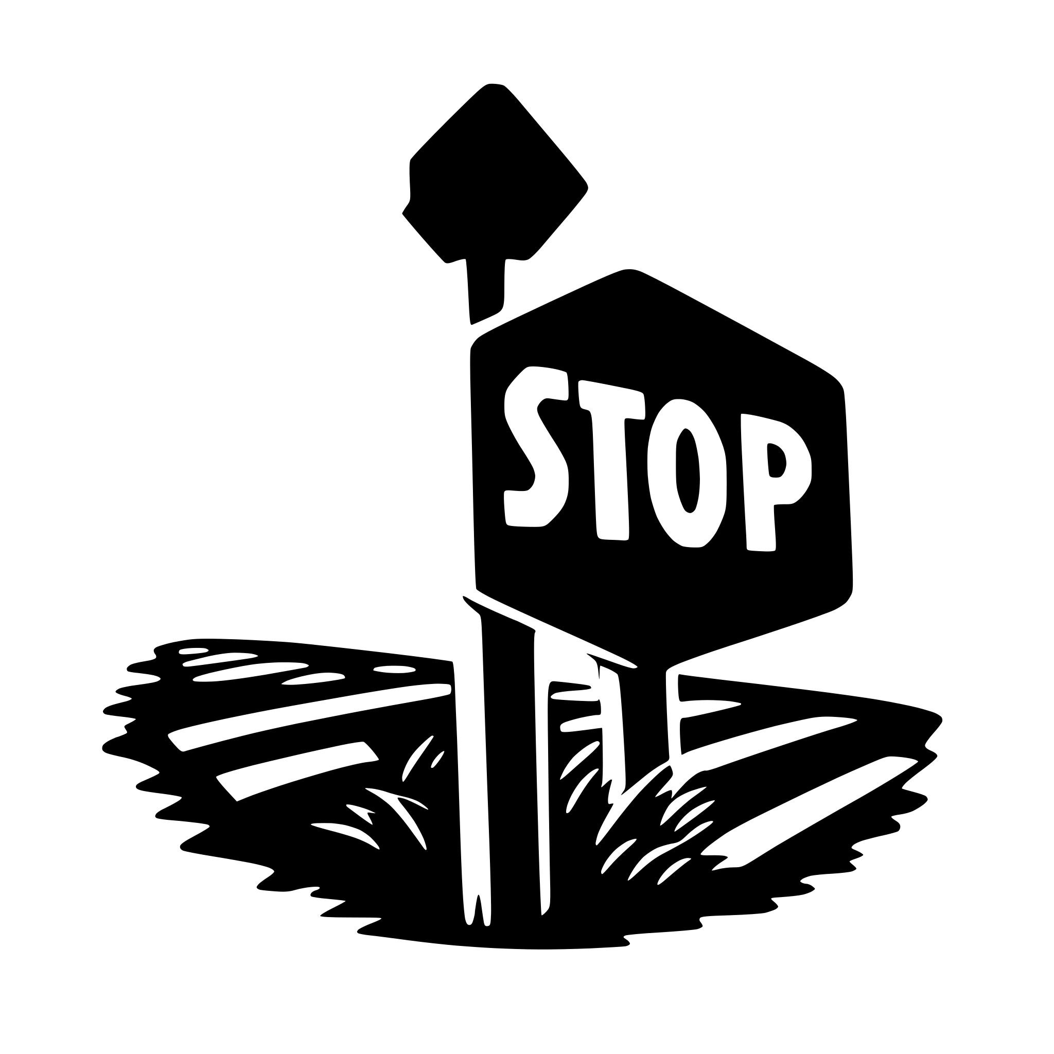 AI-generated SVG of a stop sign