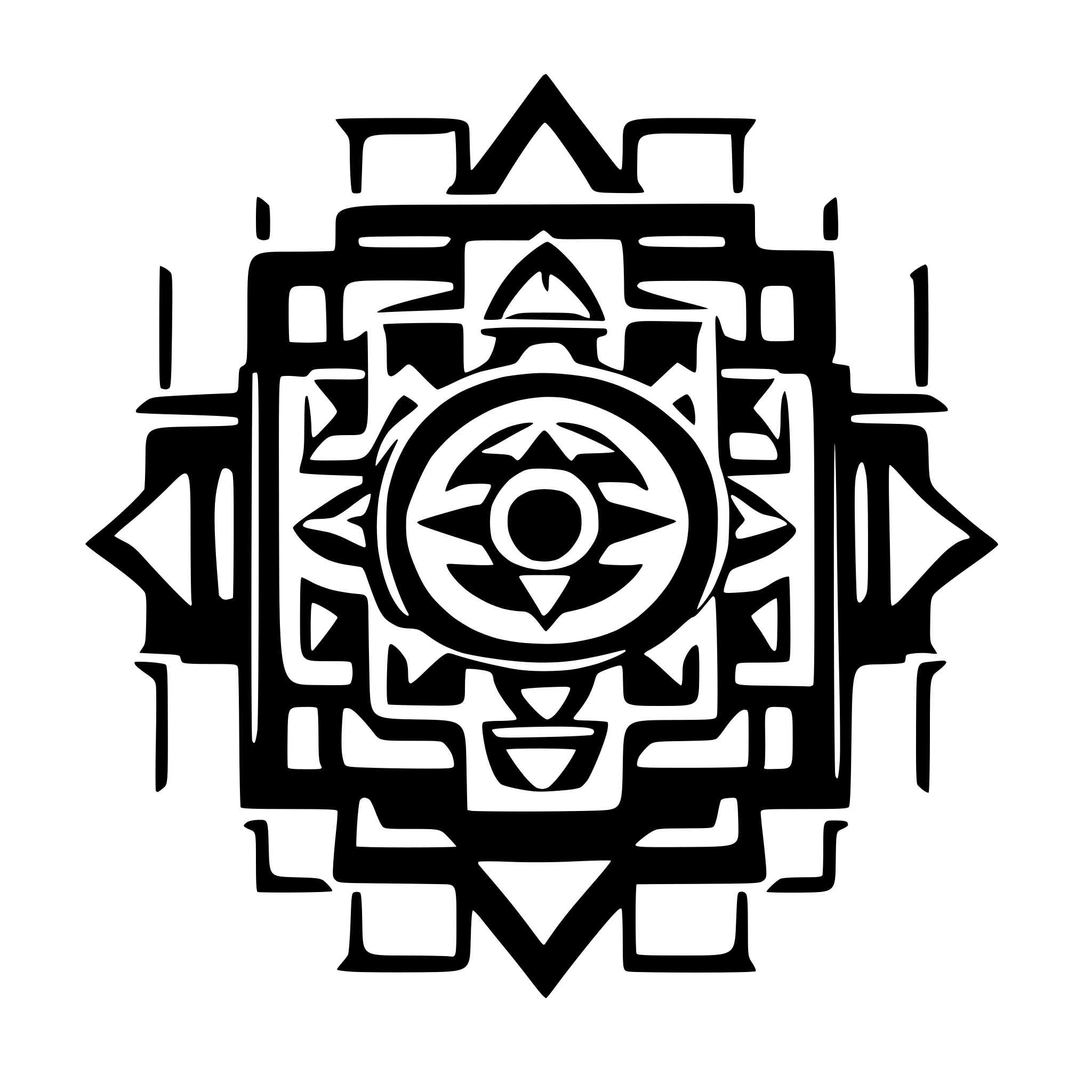 AI-generated SVG of 'shri yantra'