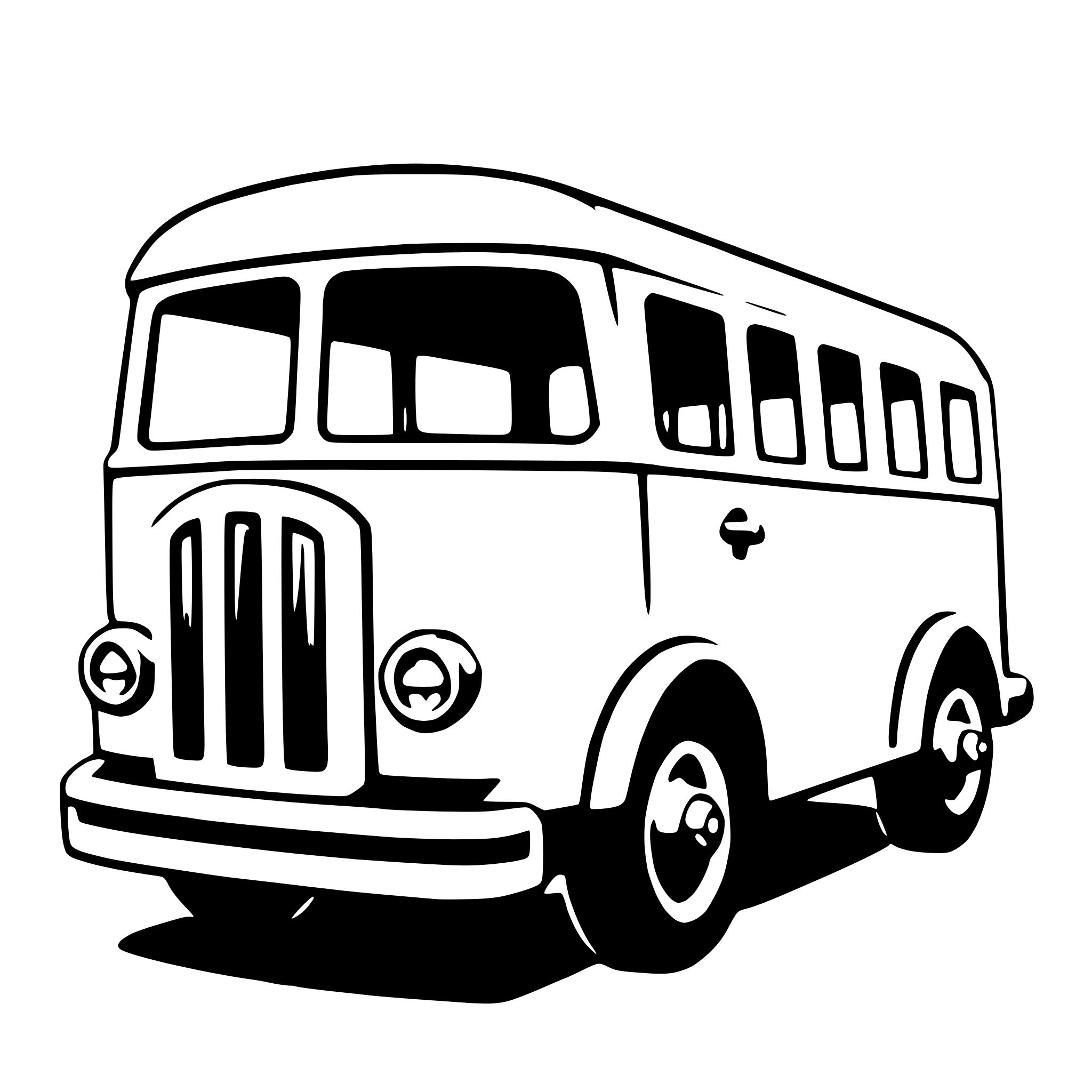 AI-generated SVG of 'shuttle bus'