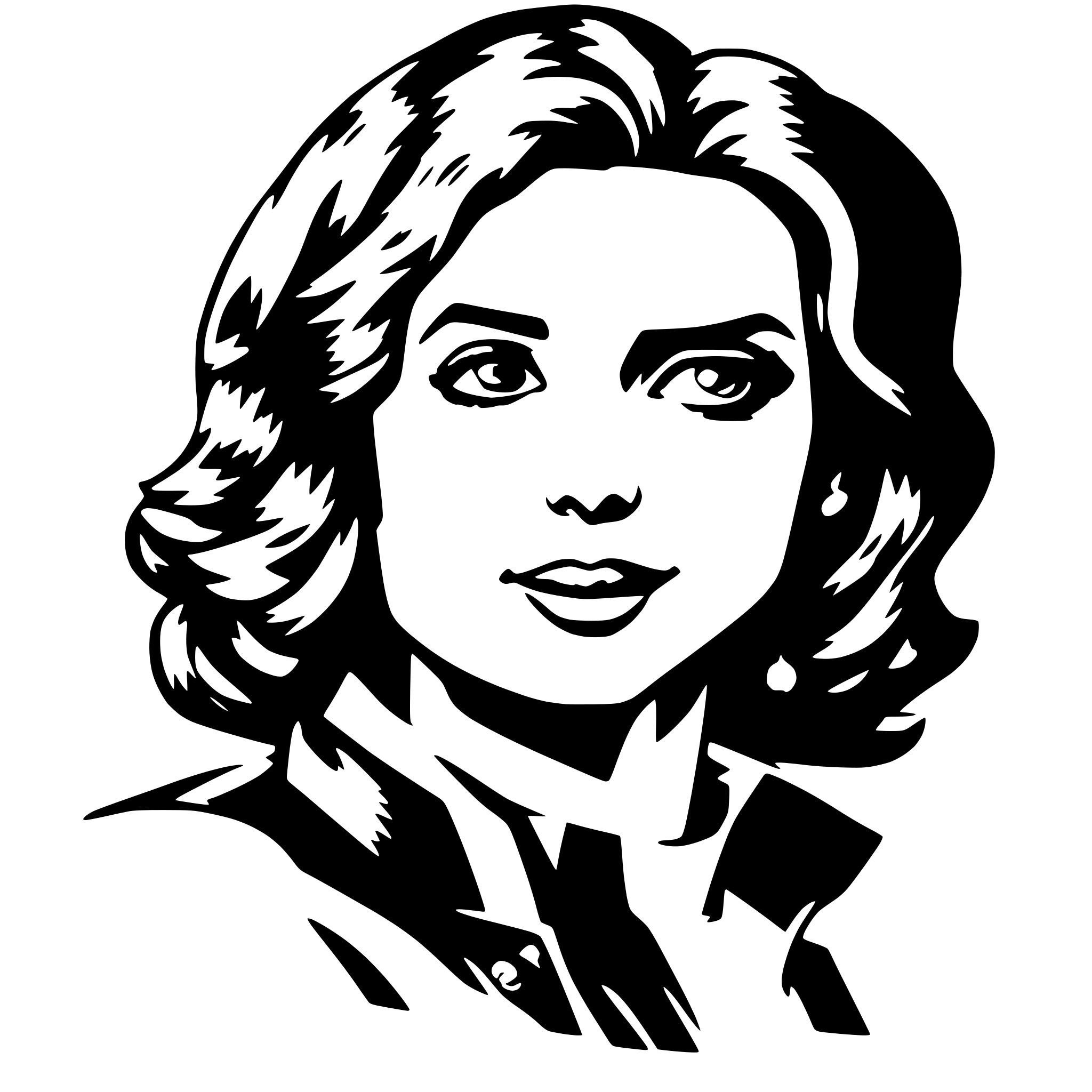 AI-generated SVG of a celebrities
