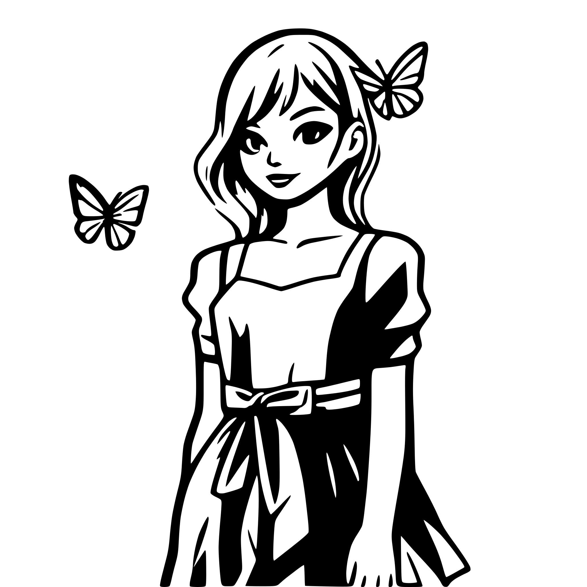 AI-generated SVG of a butterfly