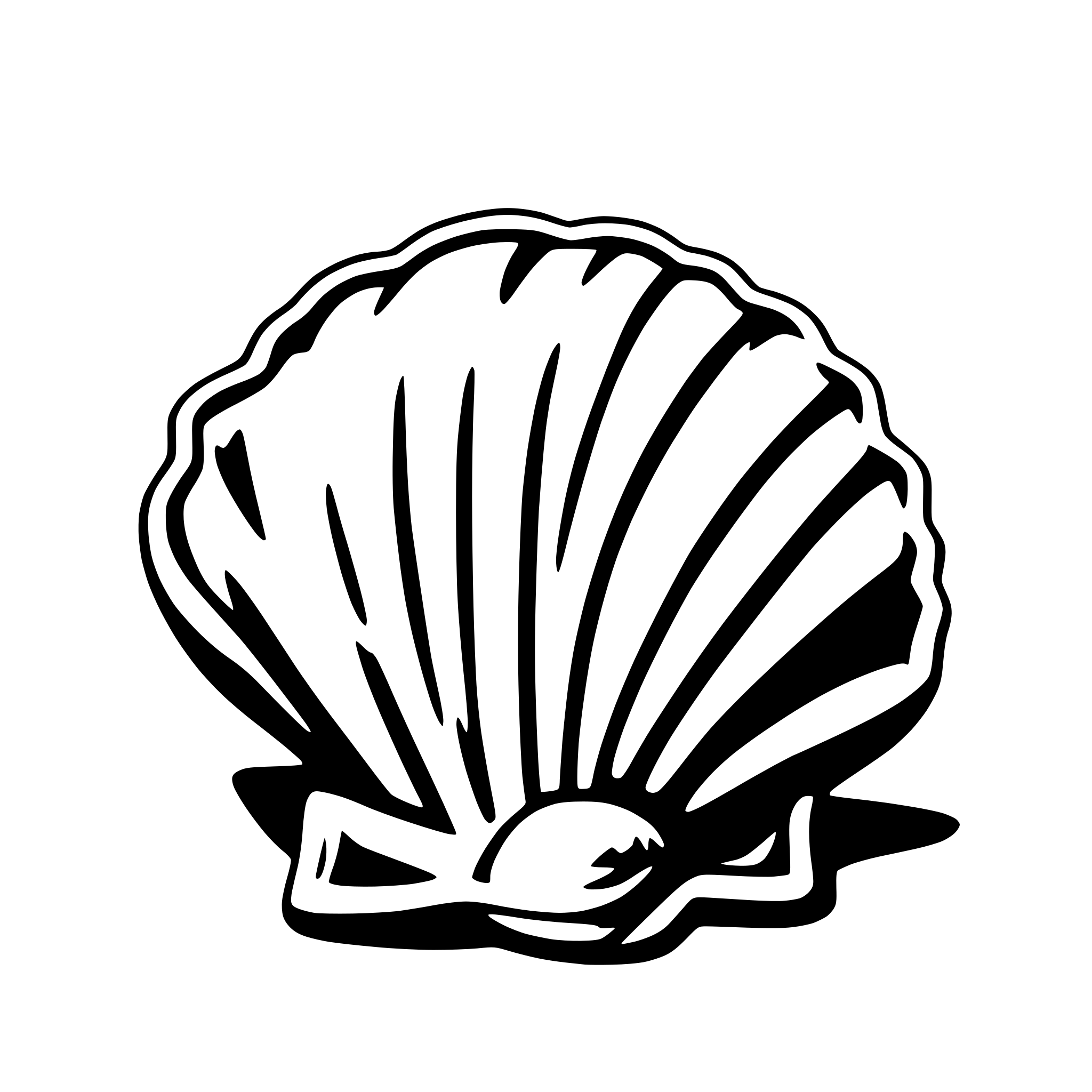 AI-generated SVG of 'seashell collection'