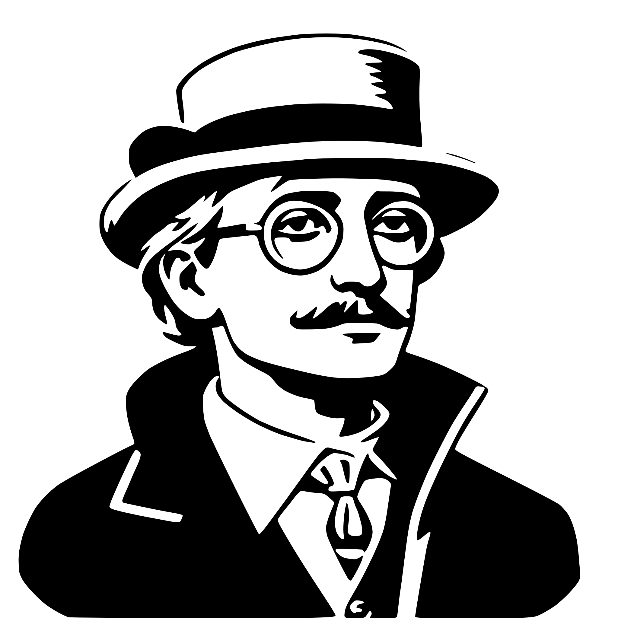 AI-generated SVG of a james joyce