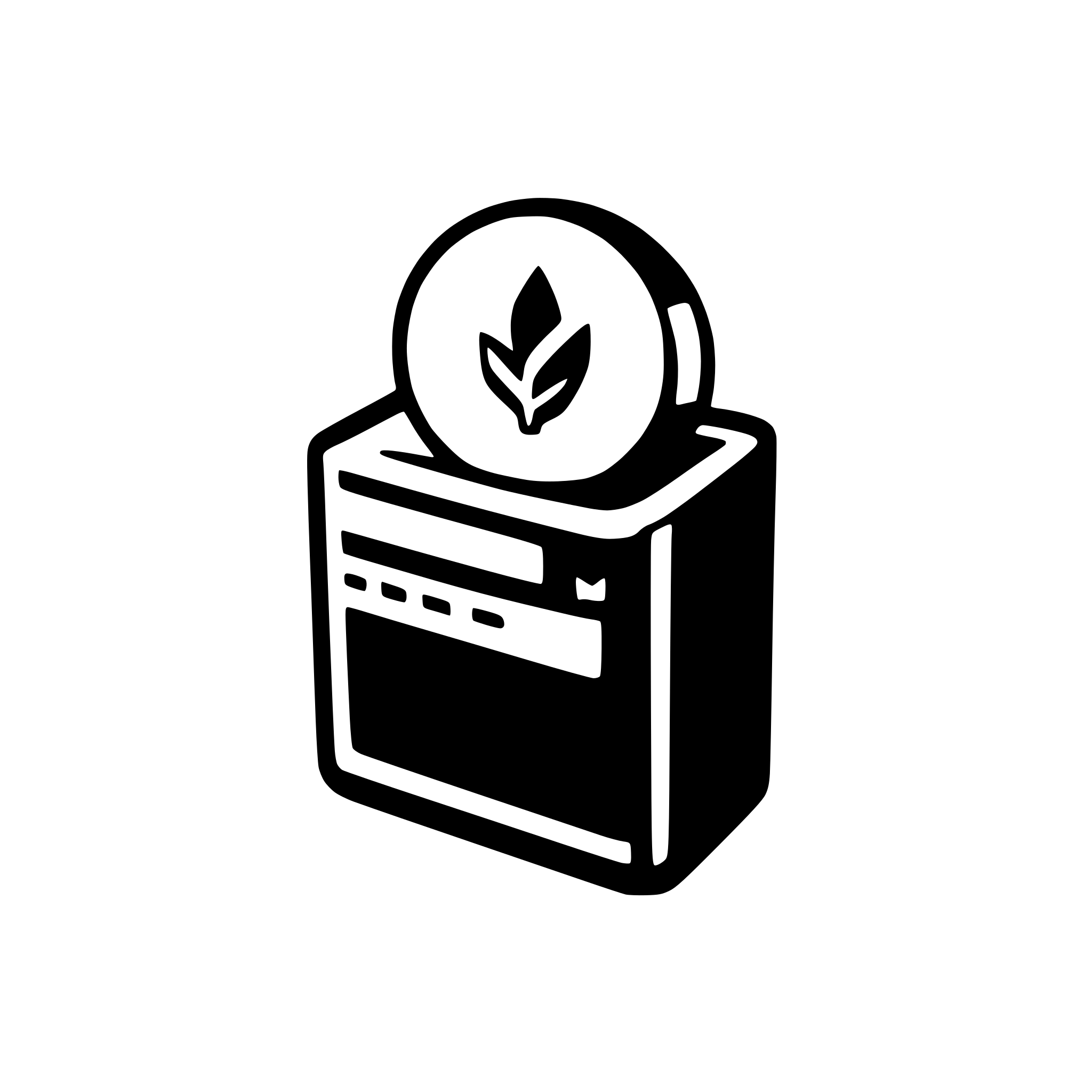 AI-generated SVG of a blockchain based voting system