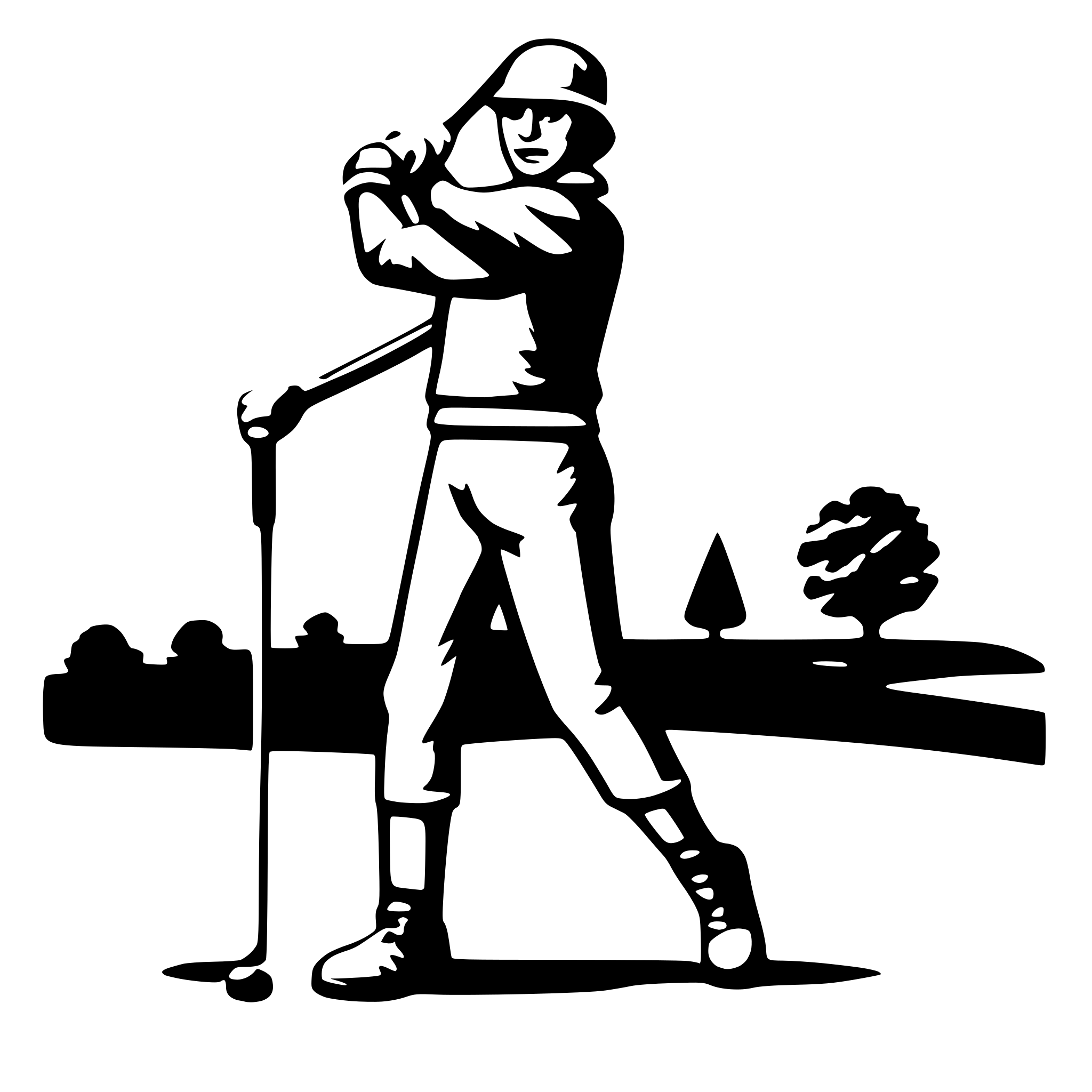 AI-generated SVG of 'golfer'