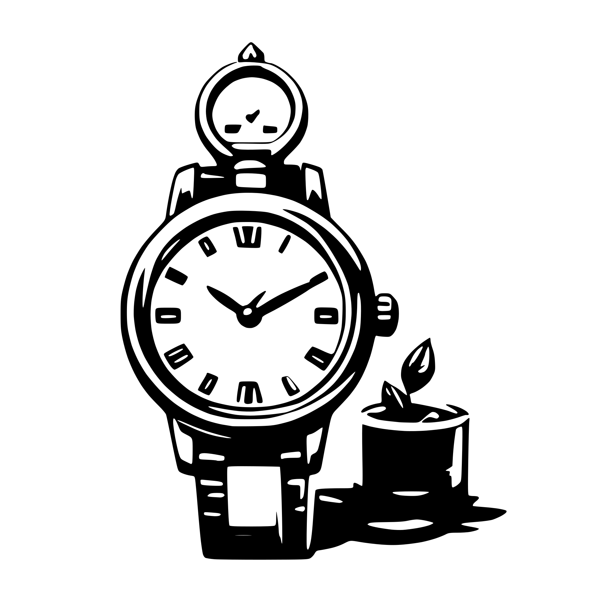 AI-generated SVG of a watch