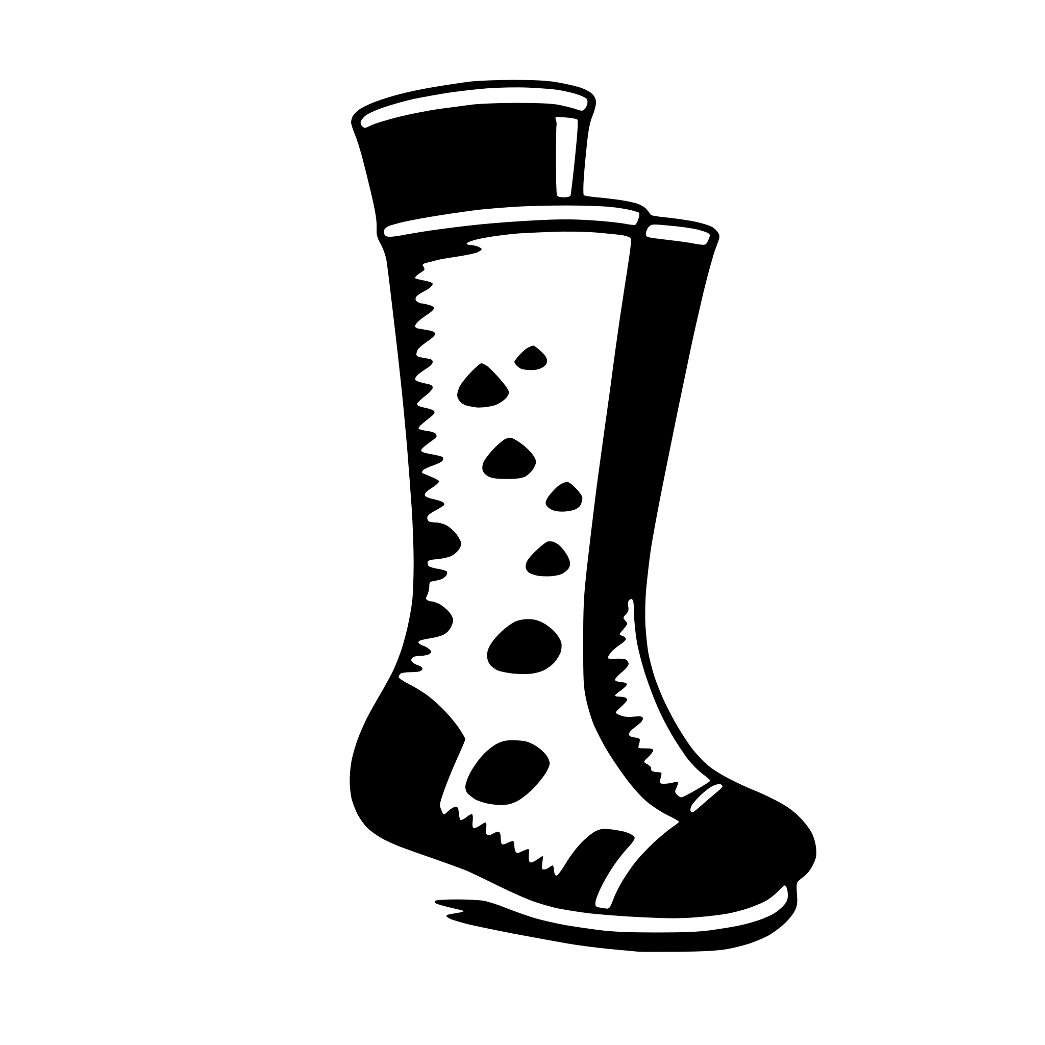 AI-generated SVG of a sock