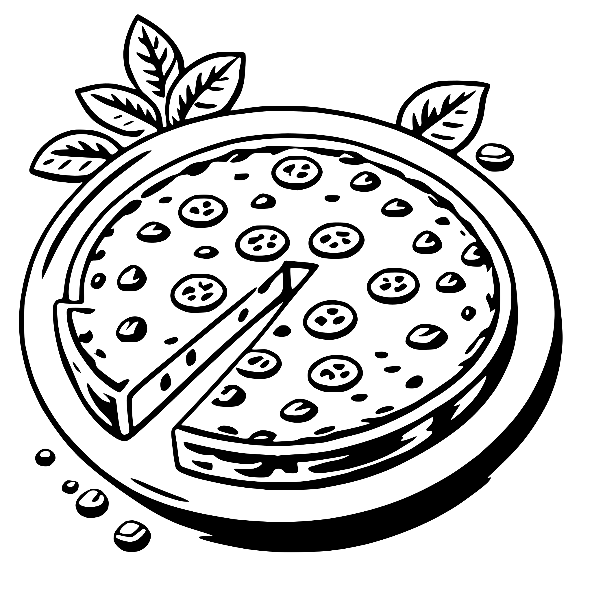 AI-generated SVG of 'frittata'