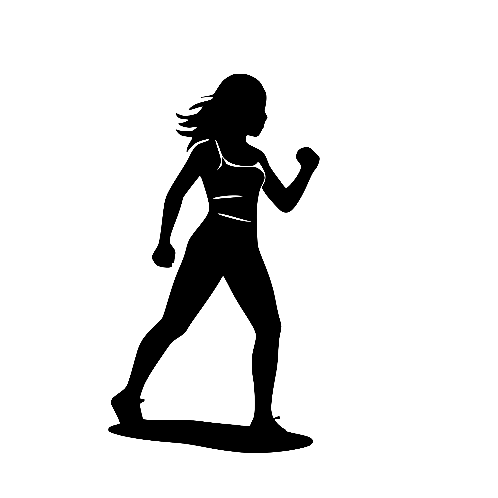 AI-generated SVG of 'black woman exercising'