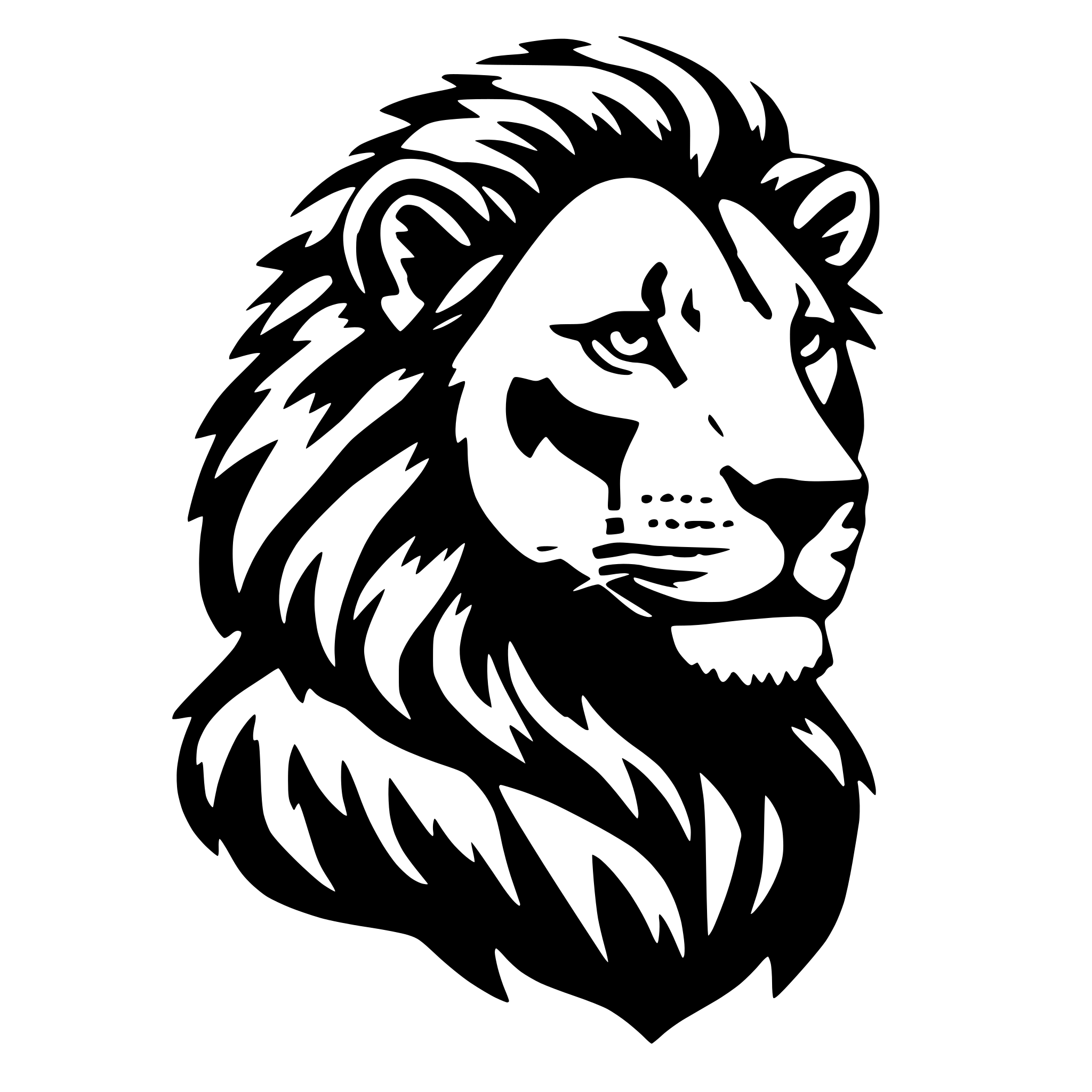AI-generated SVG of 'Lion'
