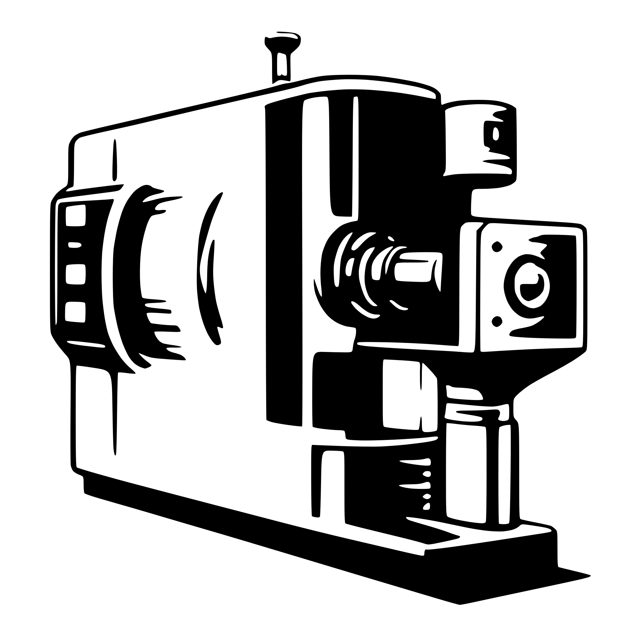 AI-generated SVG of a Simple symbolic icon for Thin film coating machine with server