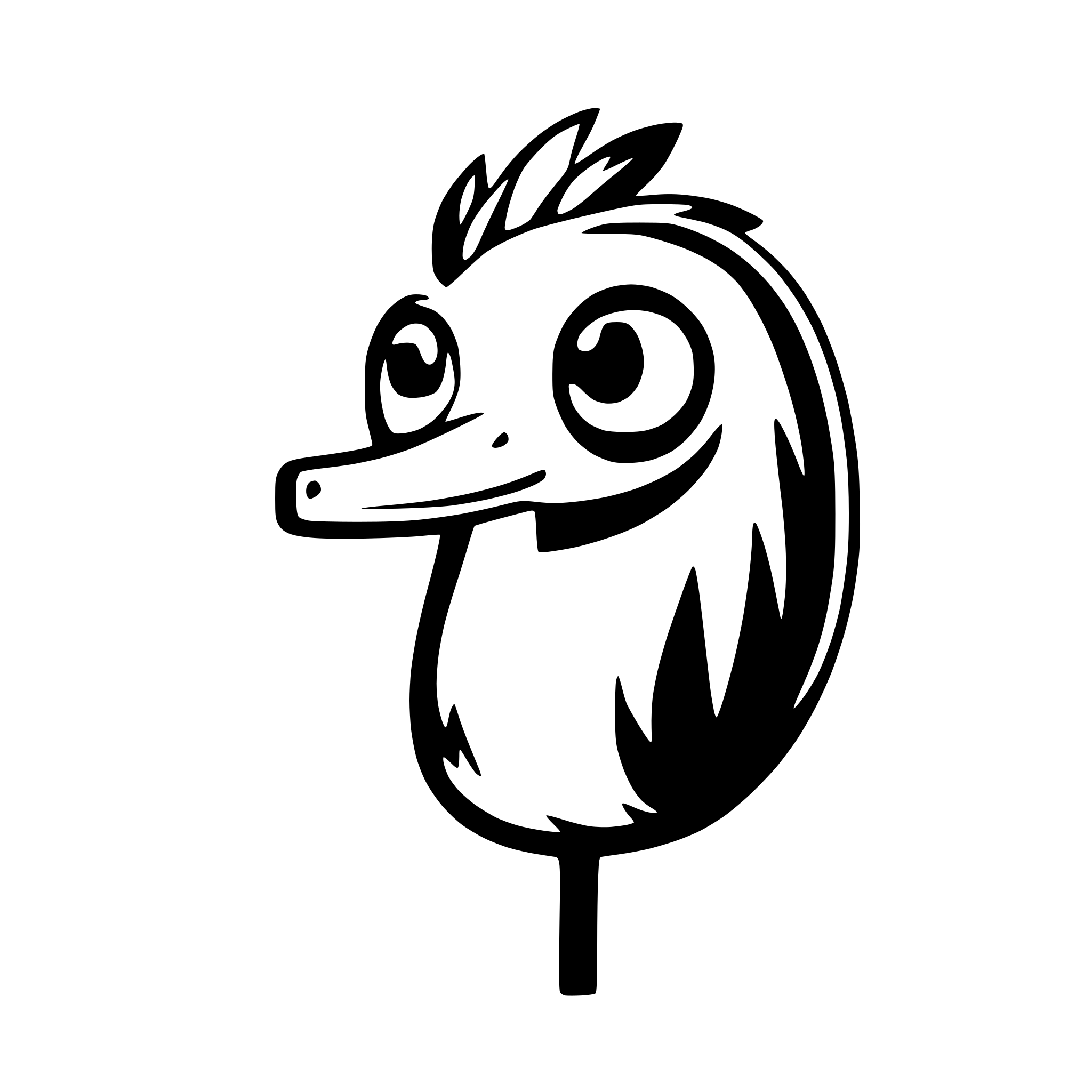 AI-generated SVG of 'A happy emu for kids as a logo'