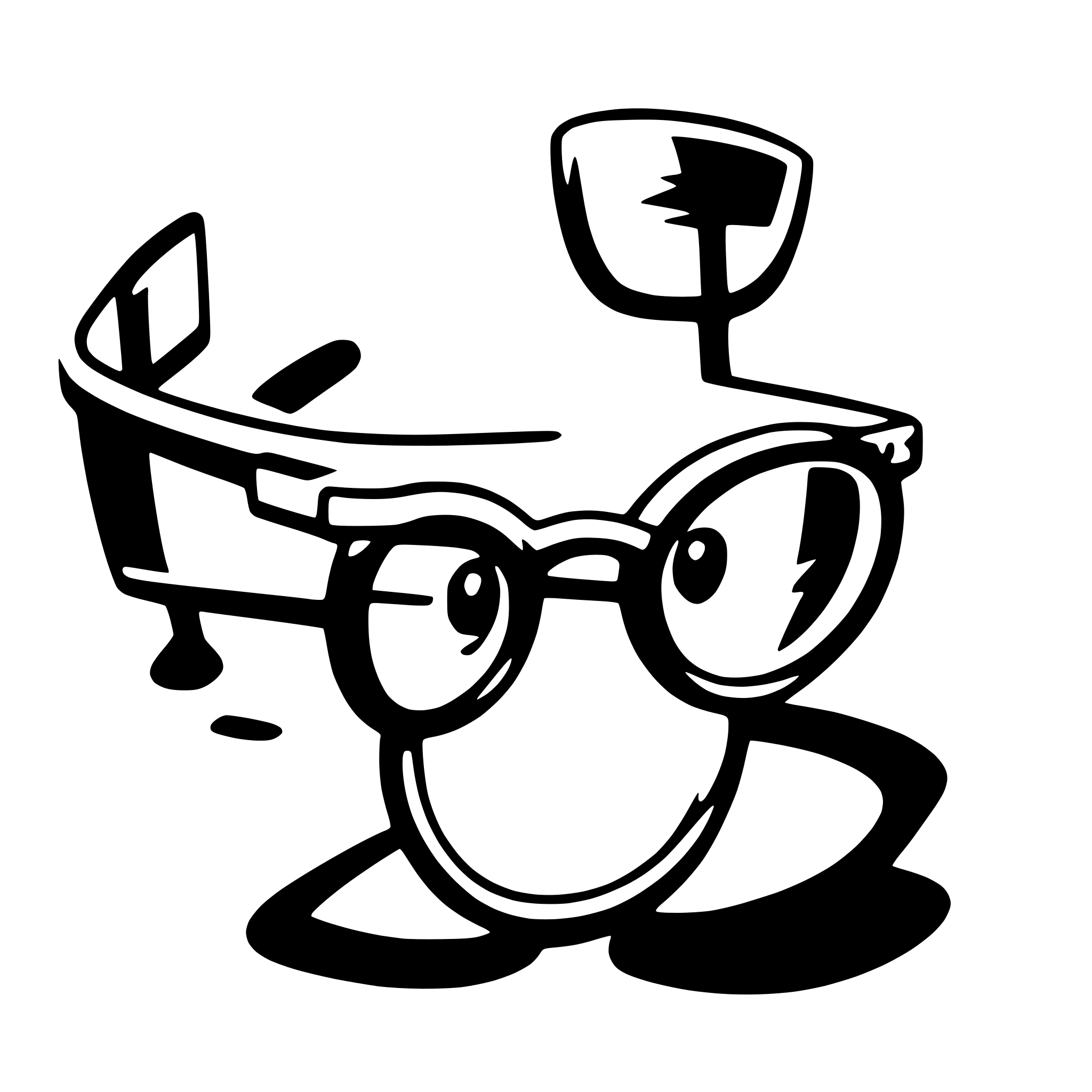 AI-generated SVG of 'glasses'