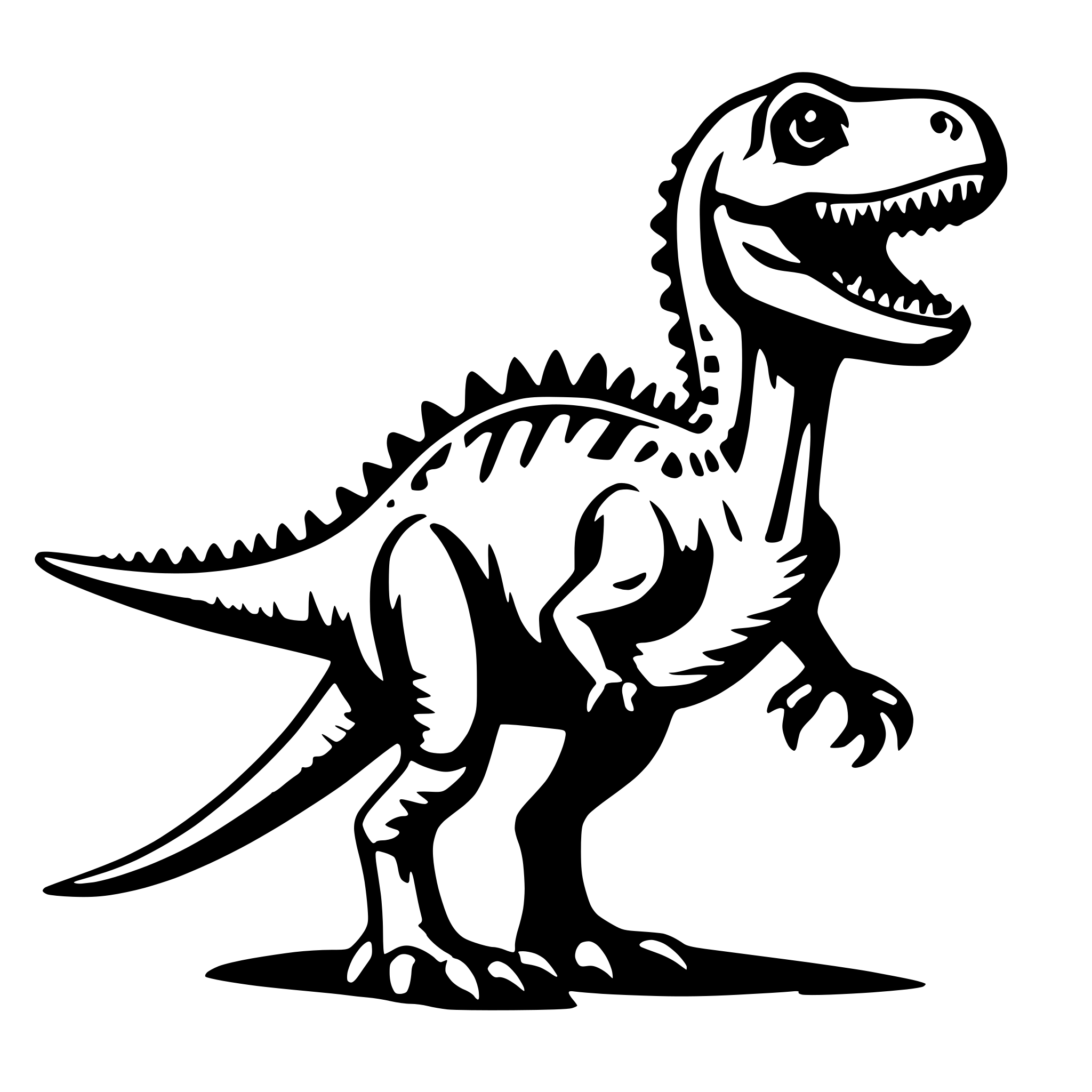 AI-generated SVG of 'dino'