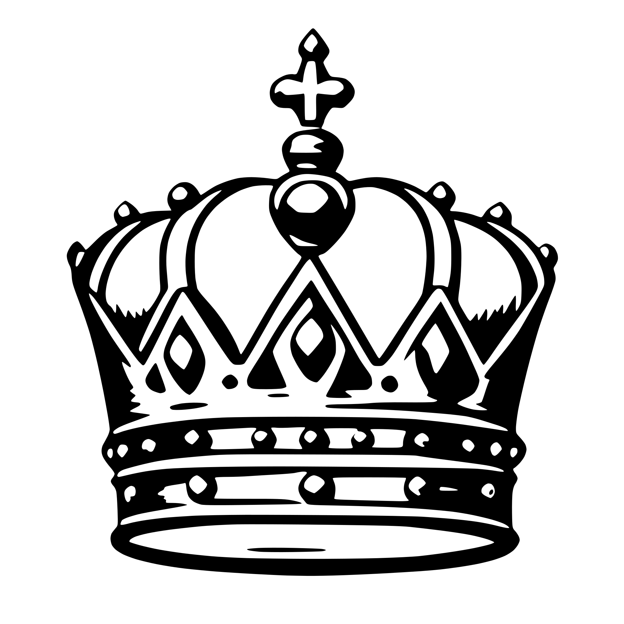 AI-generated SVG of a crown