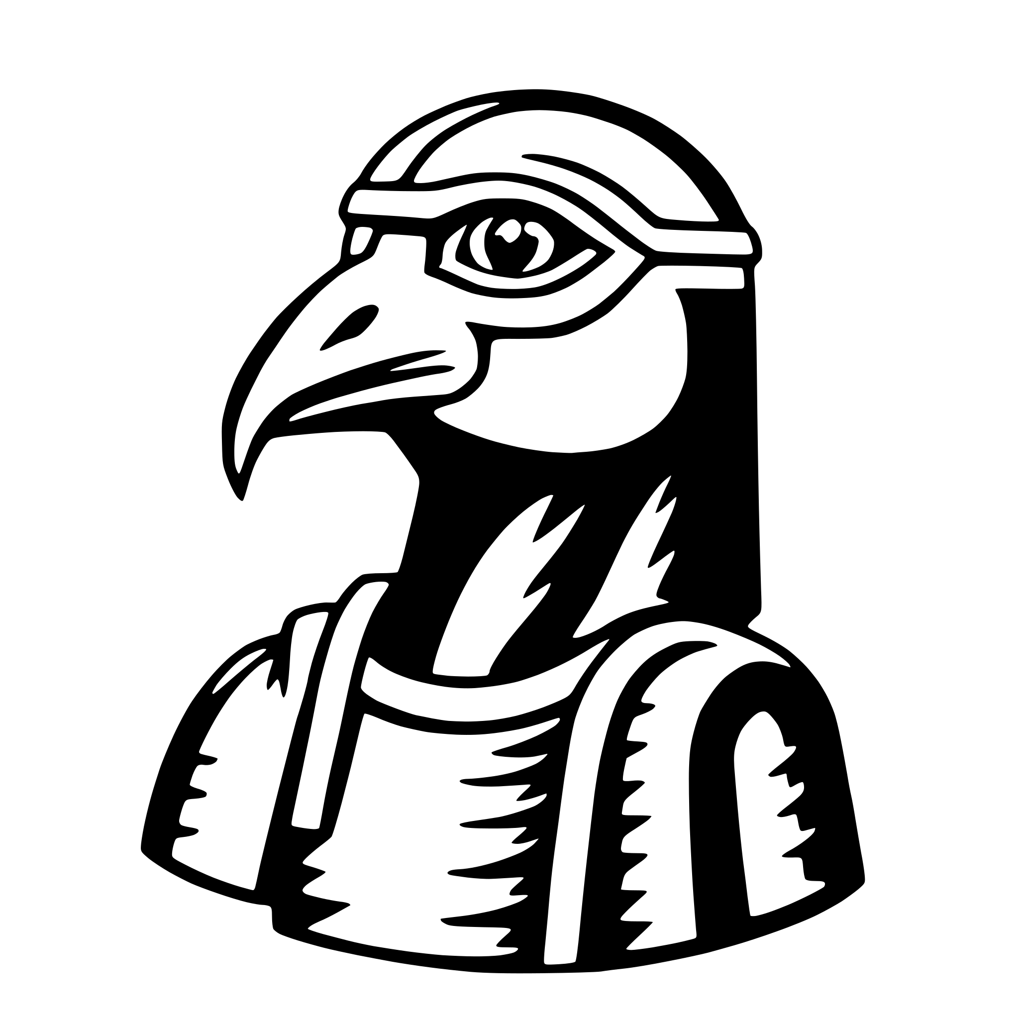 AI-generated SVG of a horus