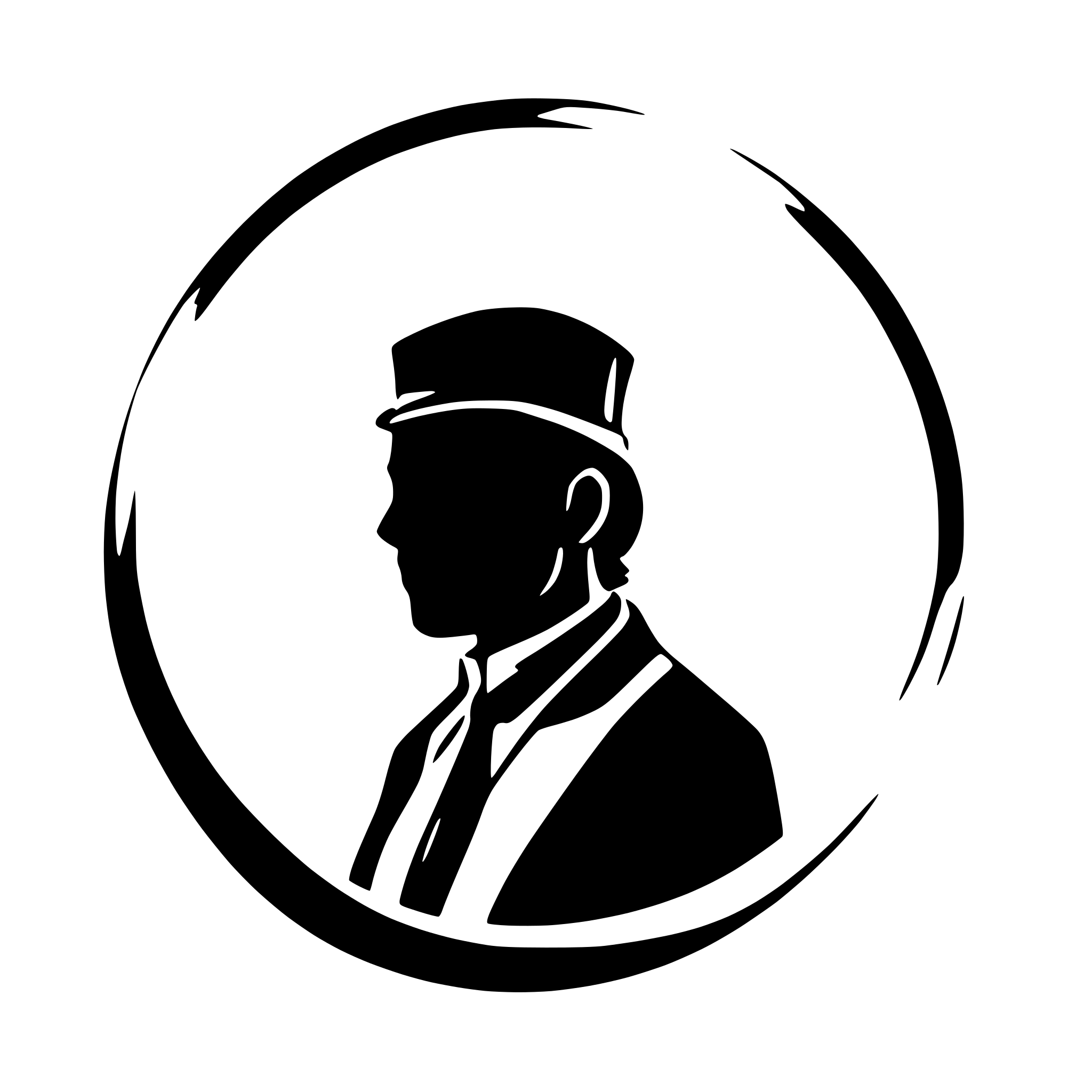 AI-generated SVG of 'a logo portraying Golfathers'