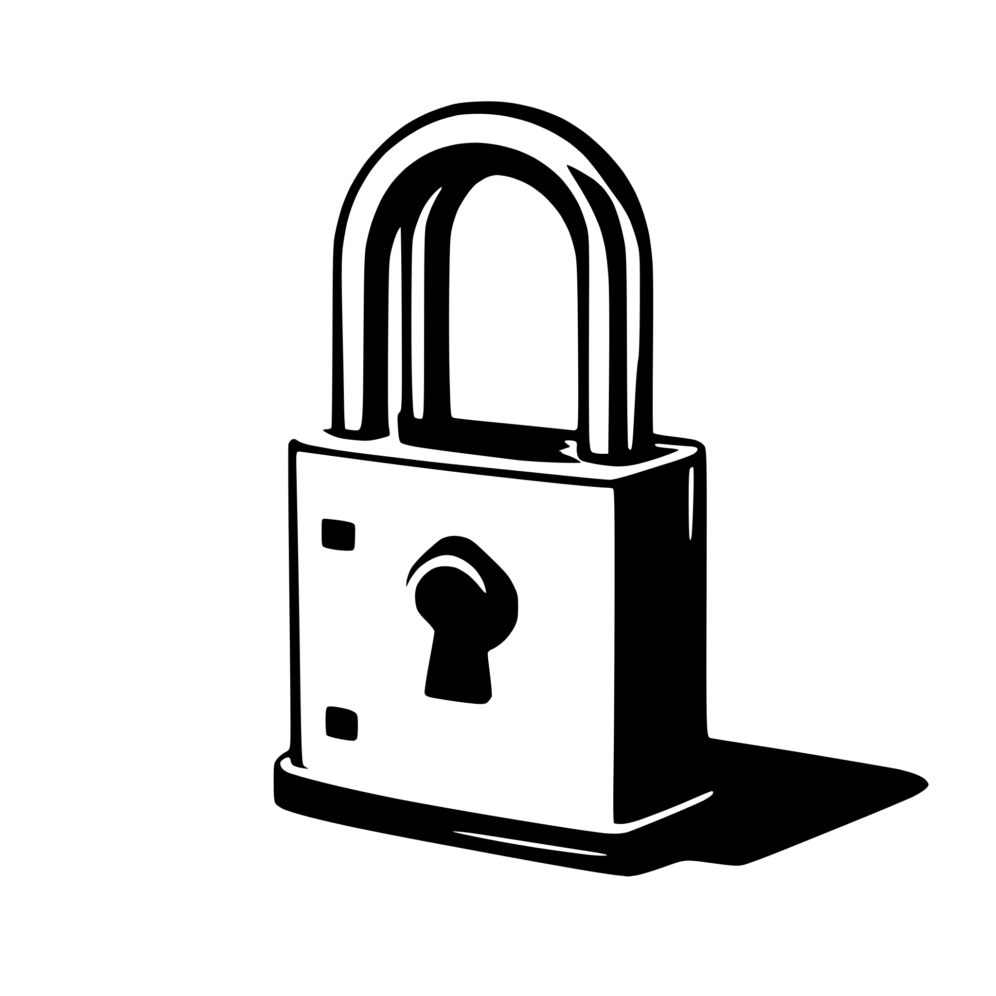 AI-generated SVG of 'padlock 2D'